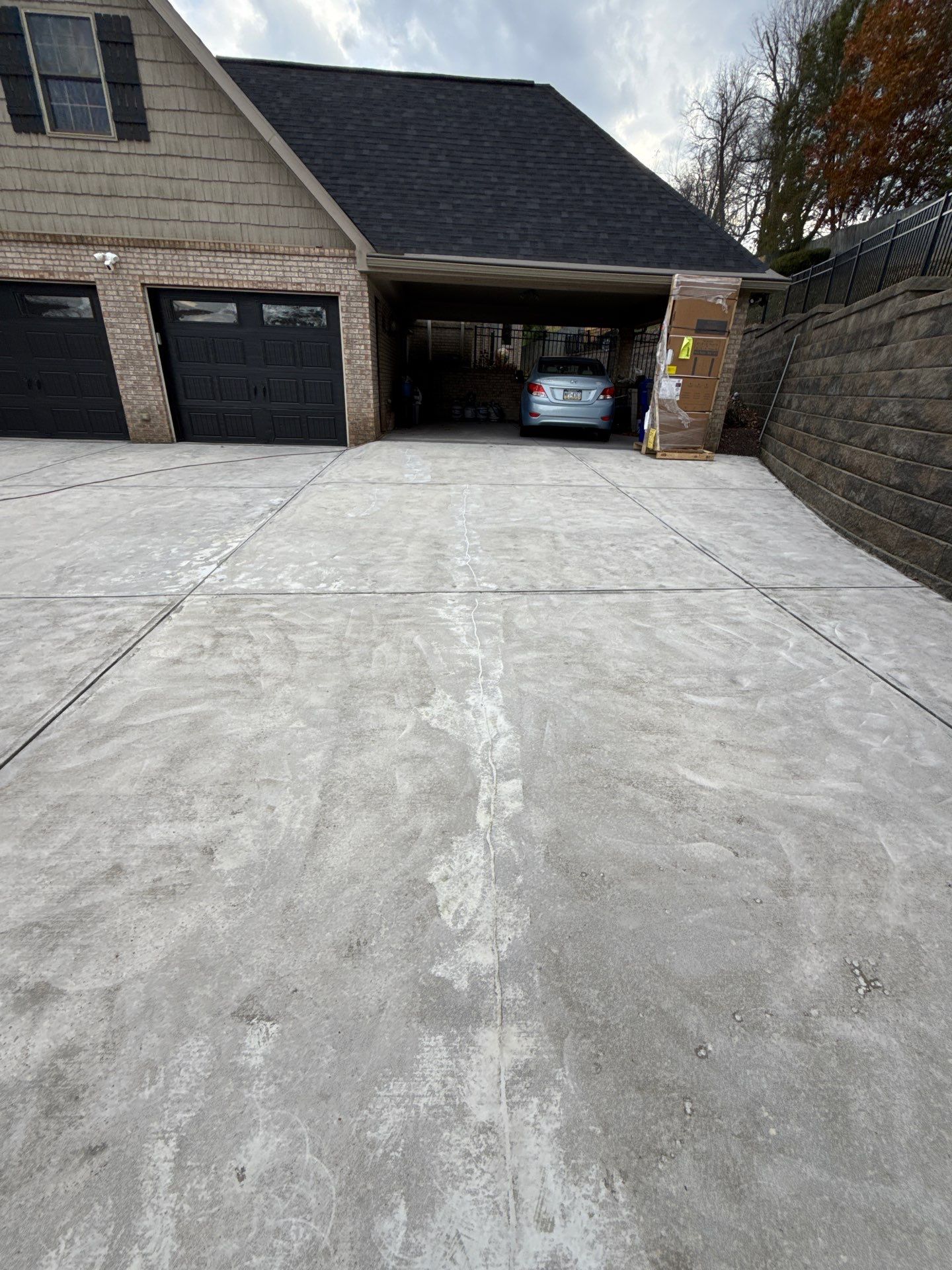 Steep Driveway Project in Sarver by Floors in a Day, Inc