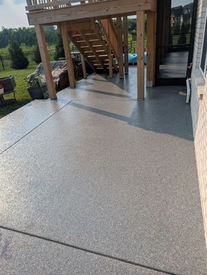 Patio Floor Coating using Dolerite