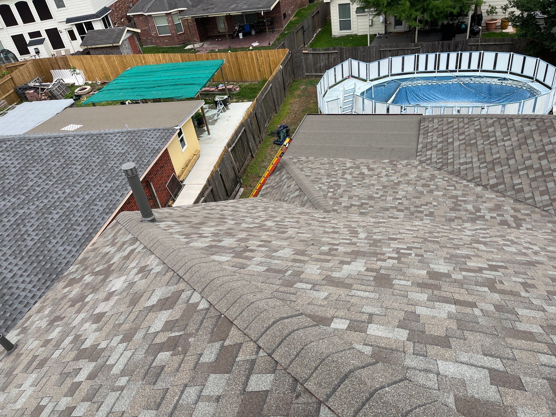 Residential Roofing Installation using Owen's Corning Duration (Lifetime) Shingles by Roof Repair Company