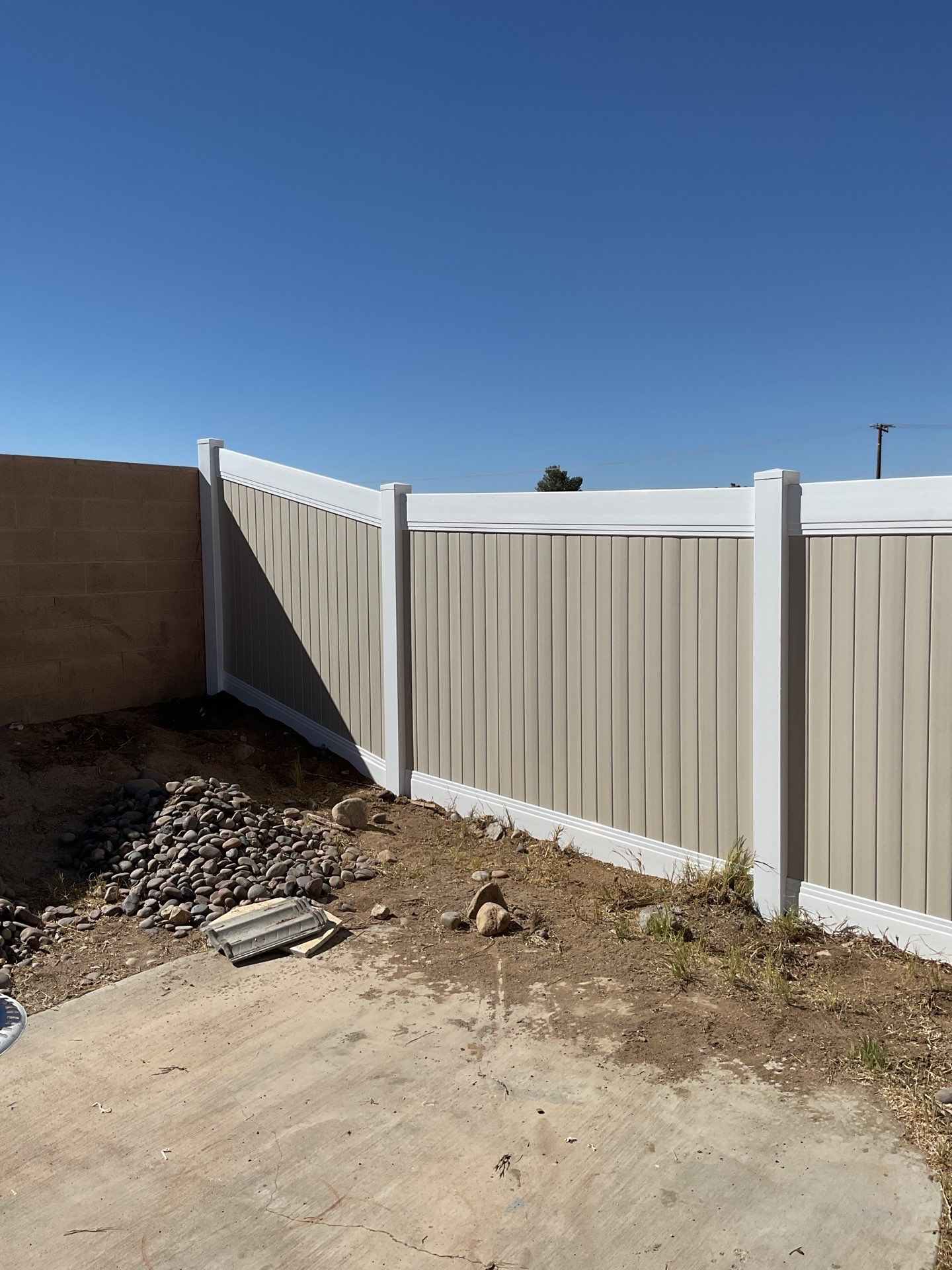 Fence Installation using Vinyl by Fence Guys Inc.