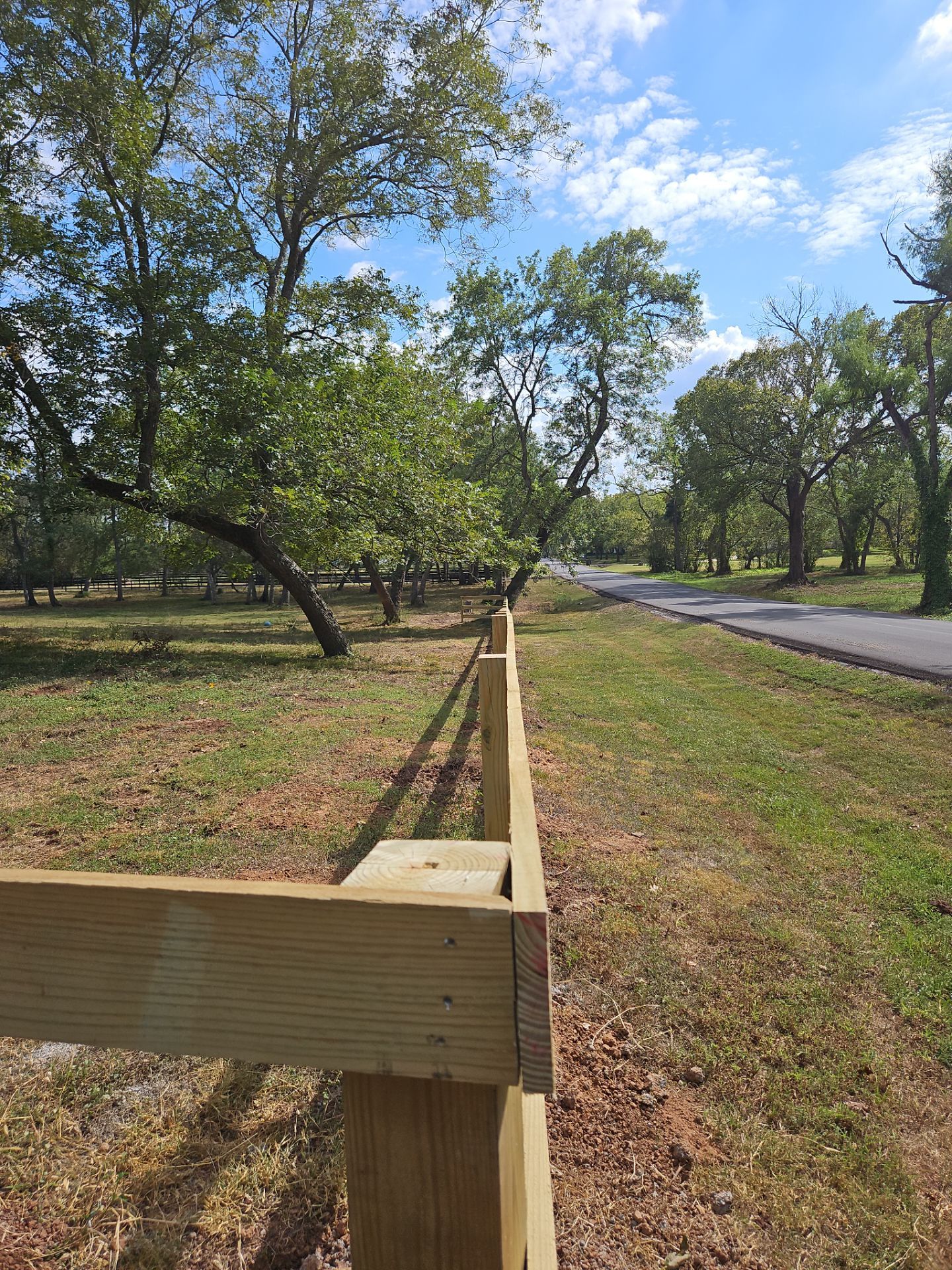 Ranch Style fence Plus Iron installation by Tim's Fences