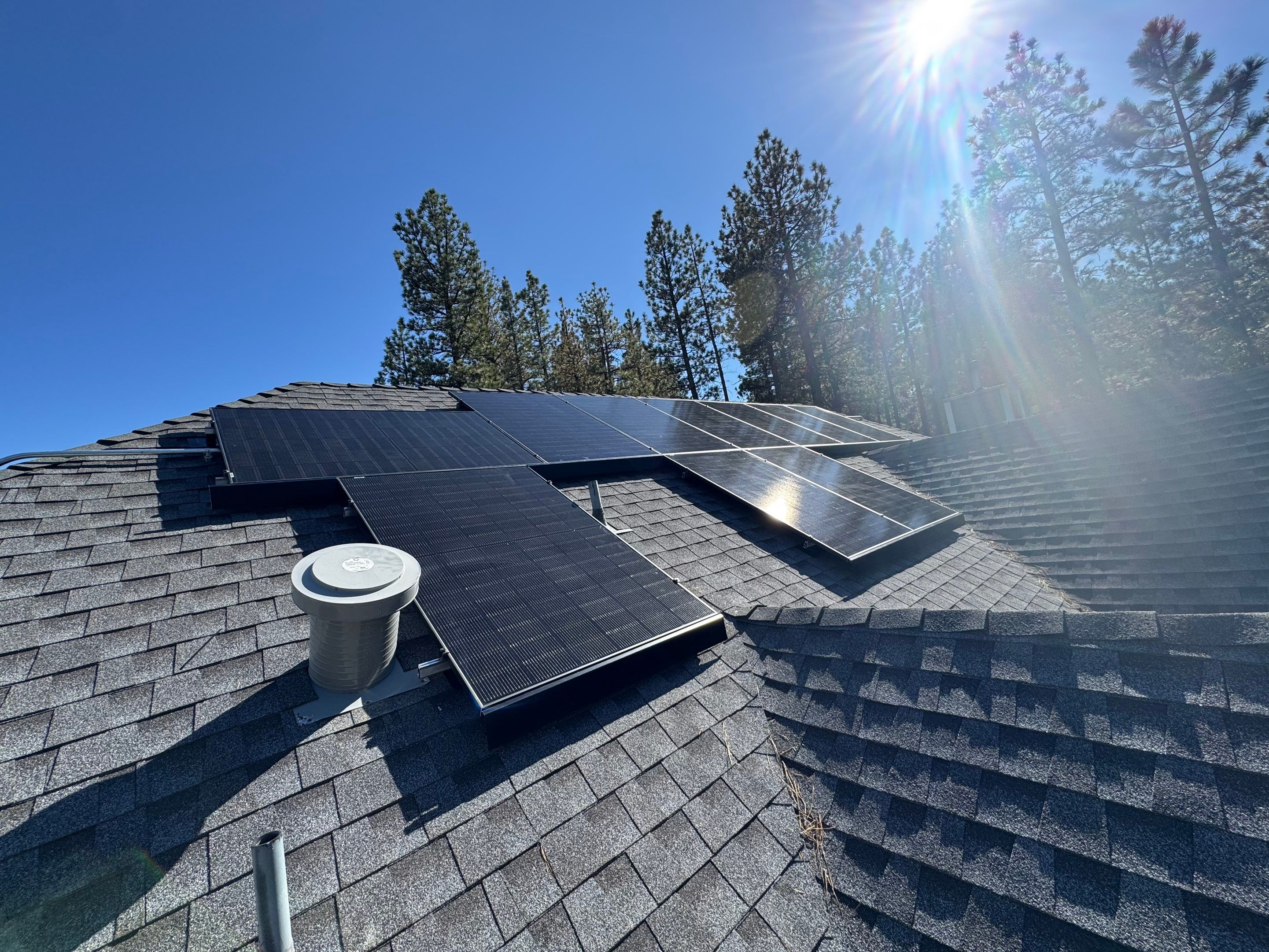 Residential Solar Array and Tesla Powerwall Installation in Big Bear by VIBE SOLAR