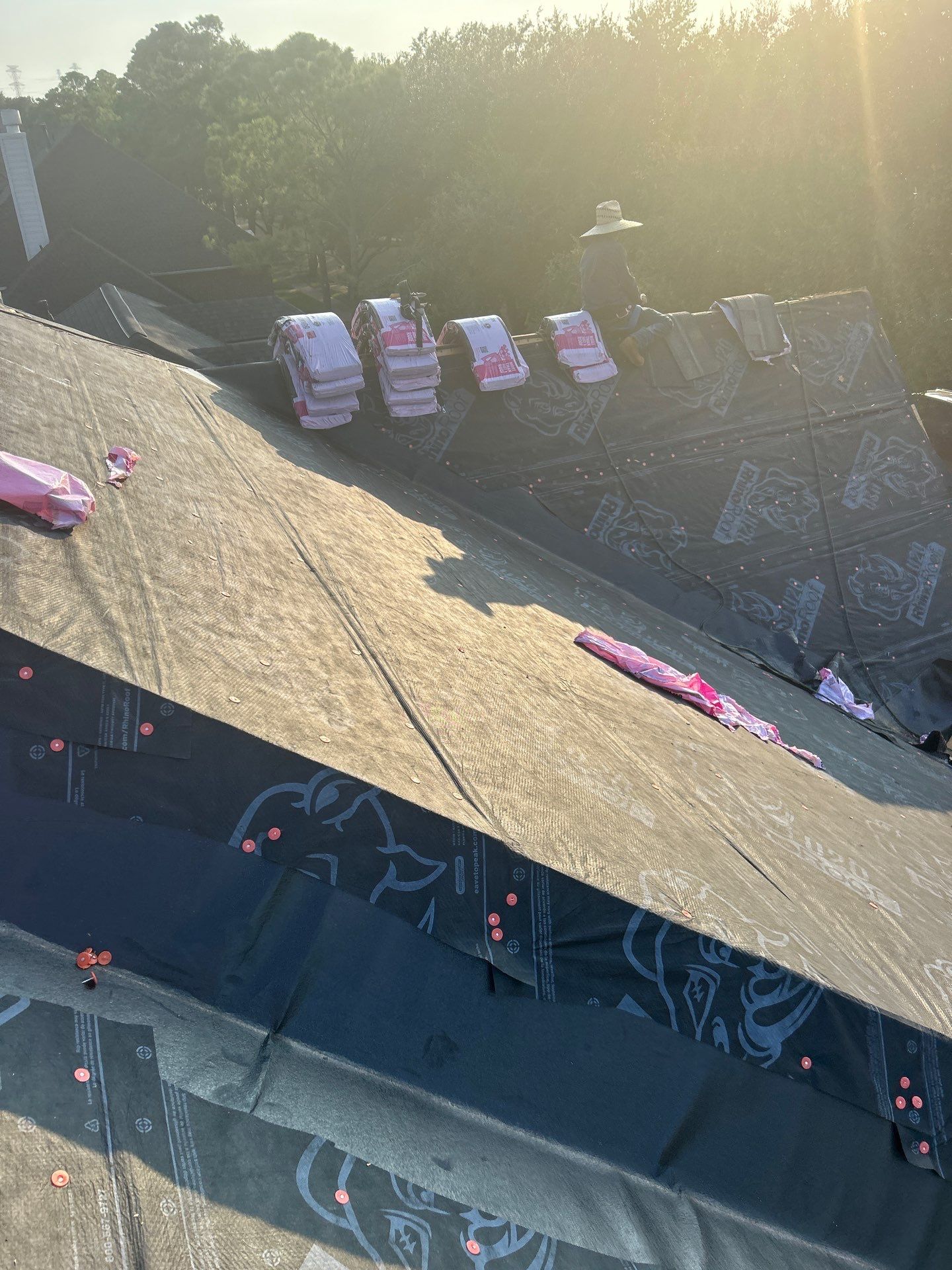 Residential Roofing Installation using Owen's Corning Duration (Lifetime) Shingles by Roof Repair Company