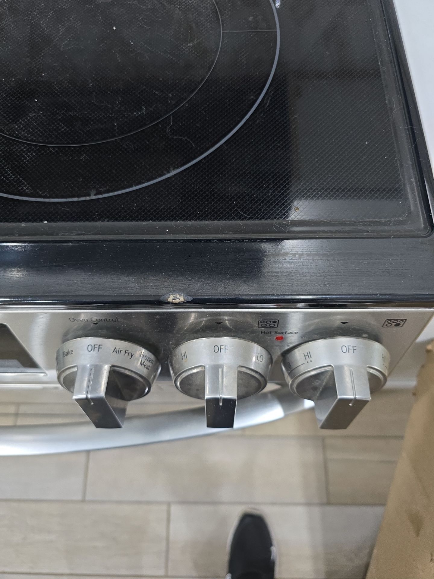 Chipped Glass Cooktop  by AMB-WORKS APPLIANCE REPAIR