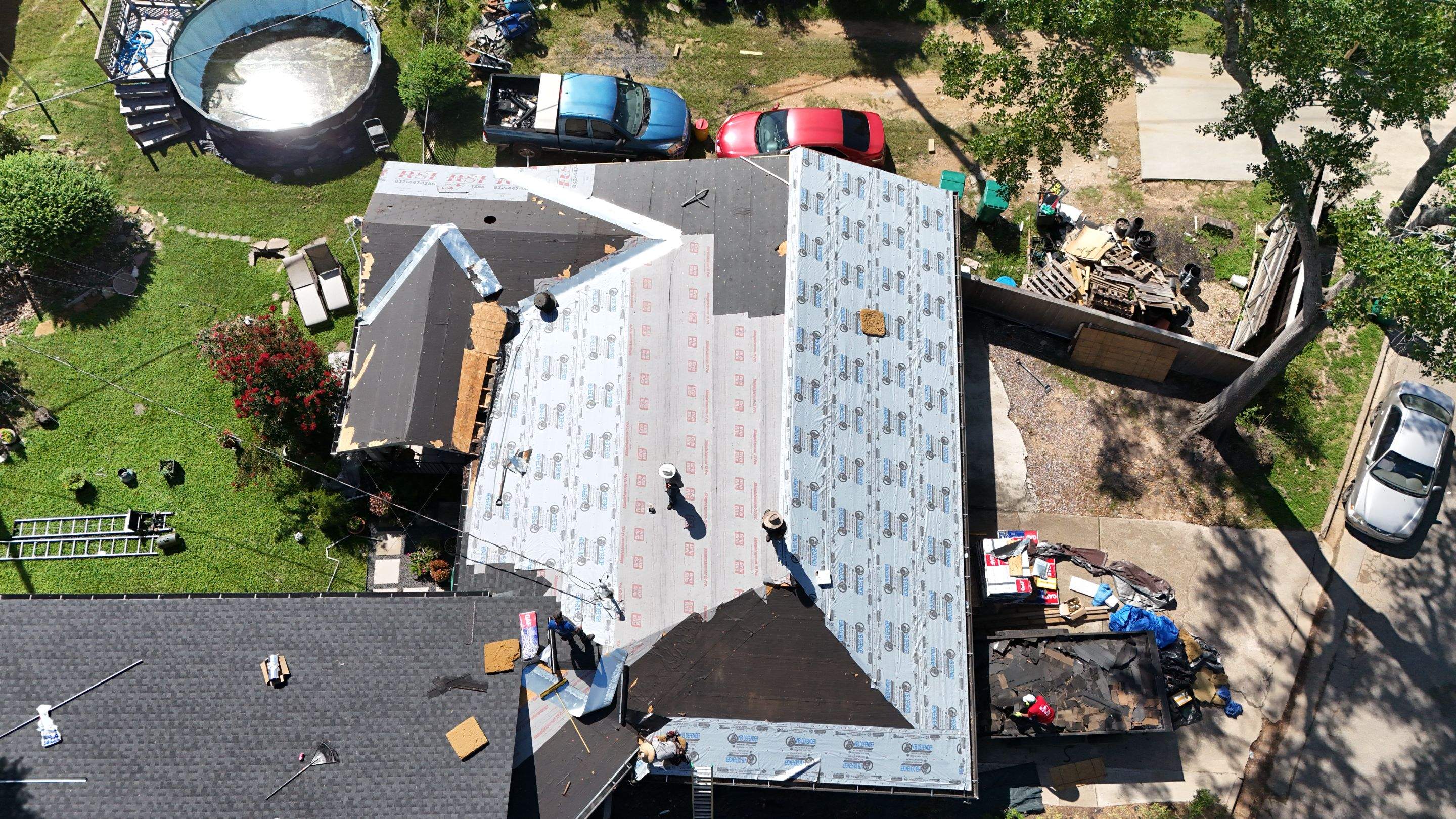 Roof Replacement with Fascia & Soffit Repairs — Conroe, TX by PL Roofing & SB Roofing, LLC.