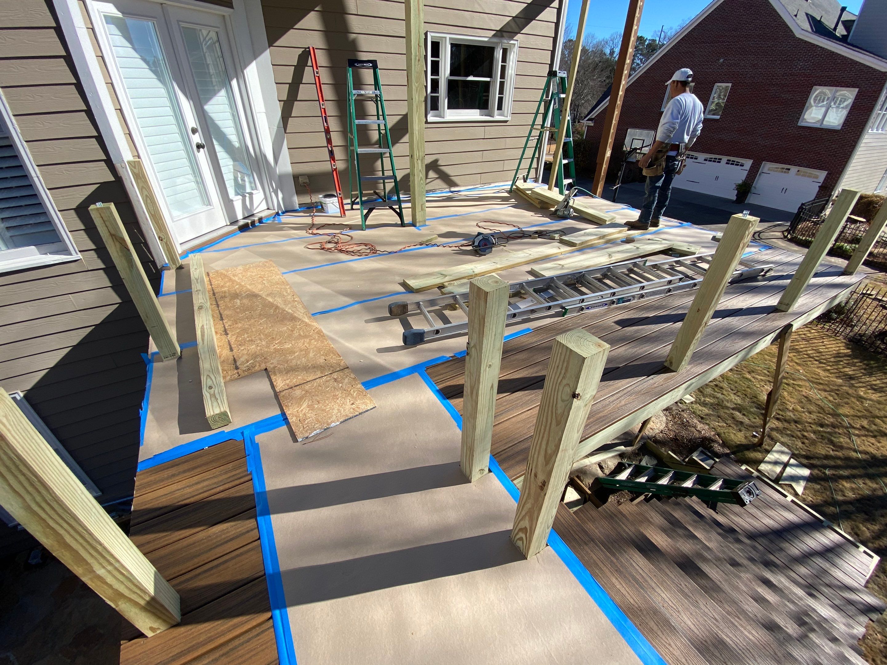 Elevated Composite Deck and Screened Porch Build in Roswell by Swift Home Renovations
