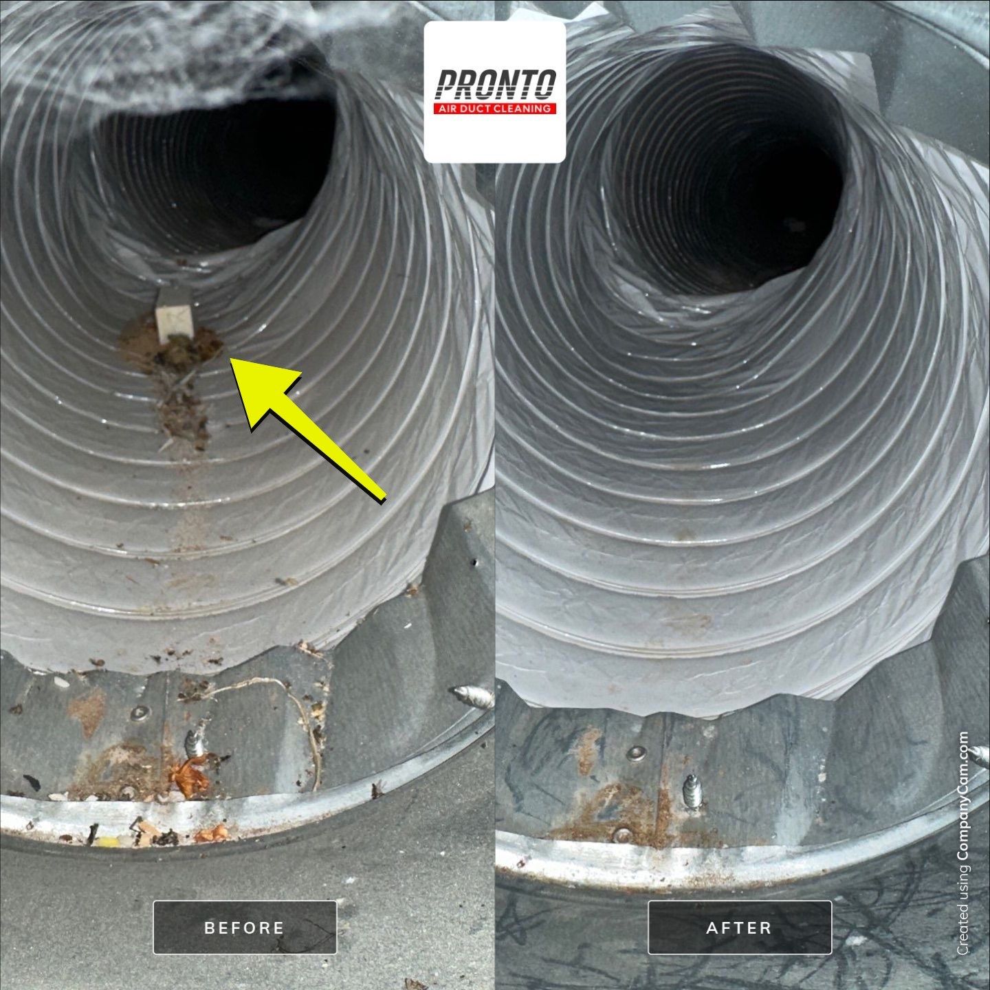 Air duct cleaning using Hypervac by Pronto Air Duct Cleaning