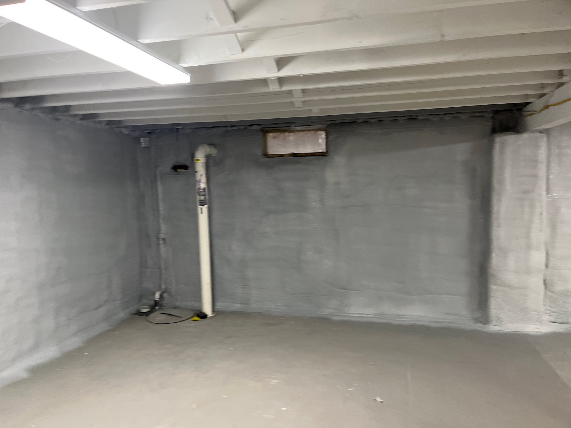 Basement Exterior Walls using Closed Cell Spray Foam by NYS Foam & Energy