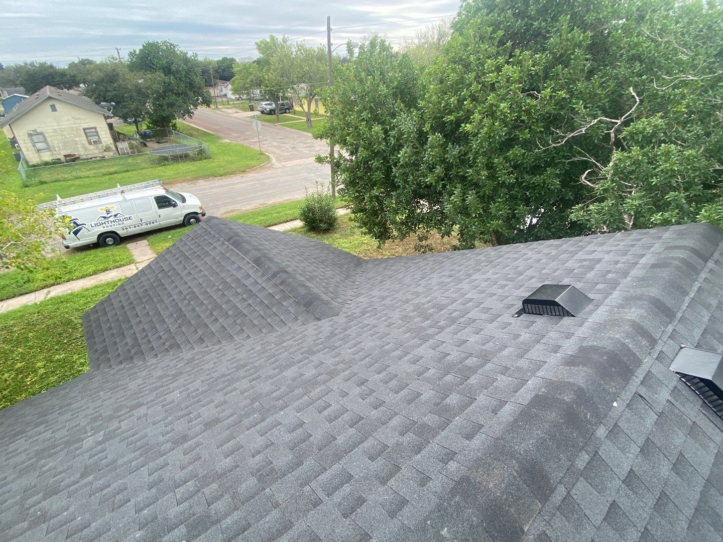 Residential Roofing Installation using GAF Natural Shadow by Lighthouse Roofing