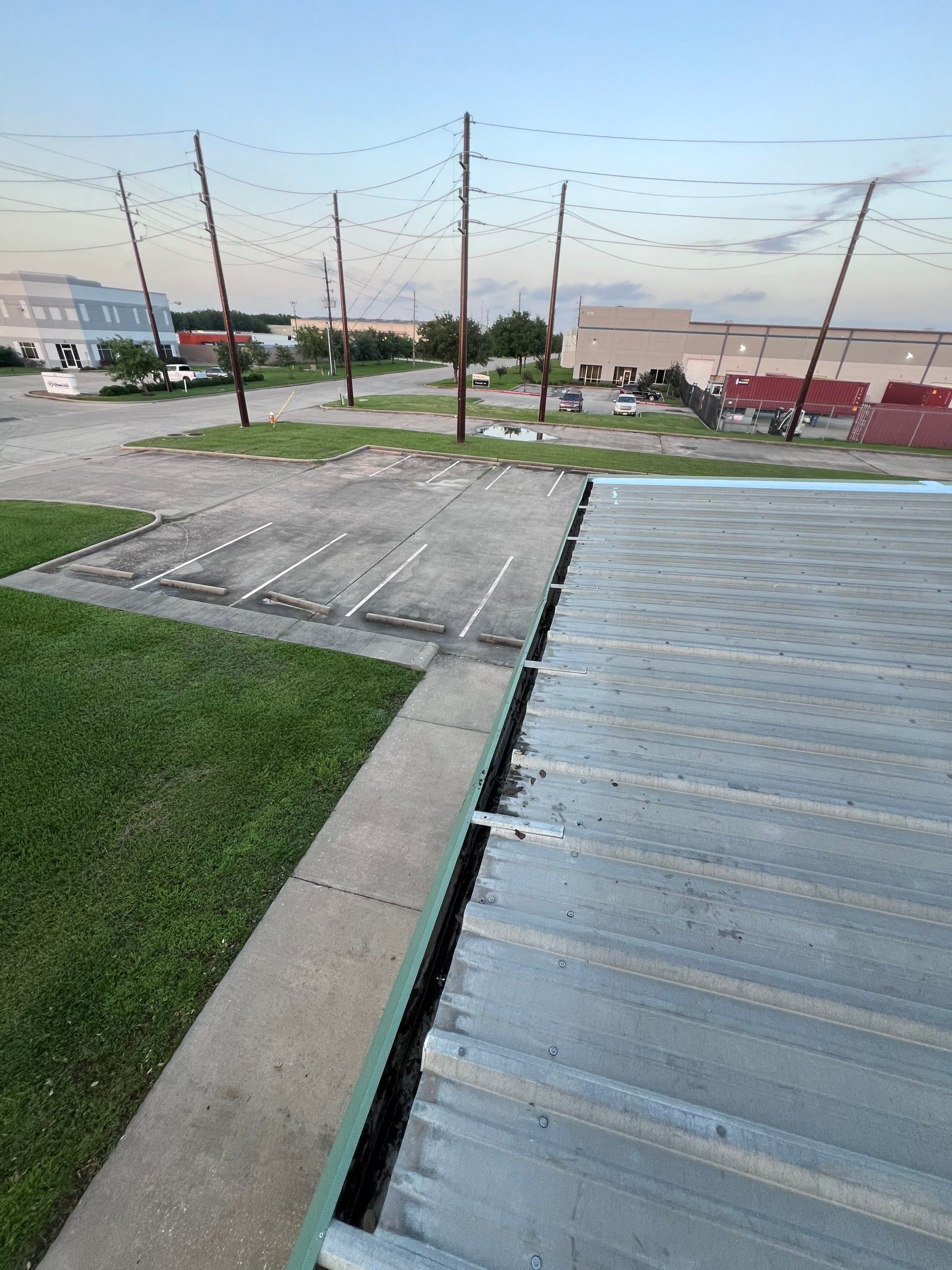 Hail Damage using Metal by Roof Repair Company