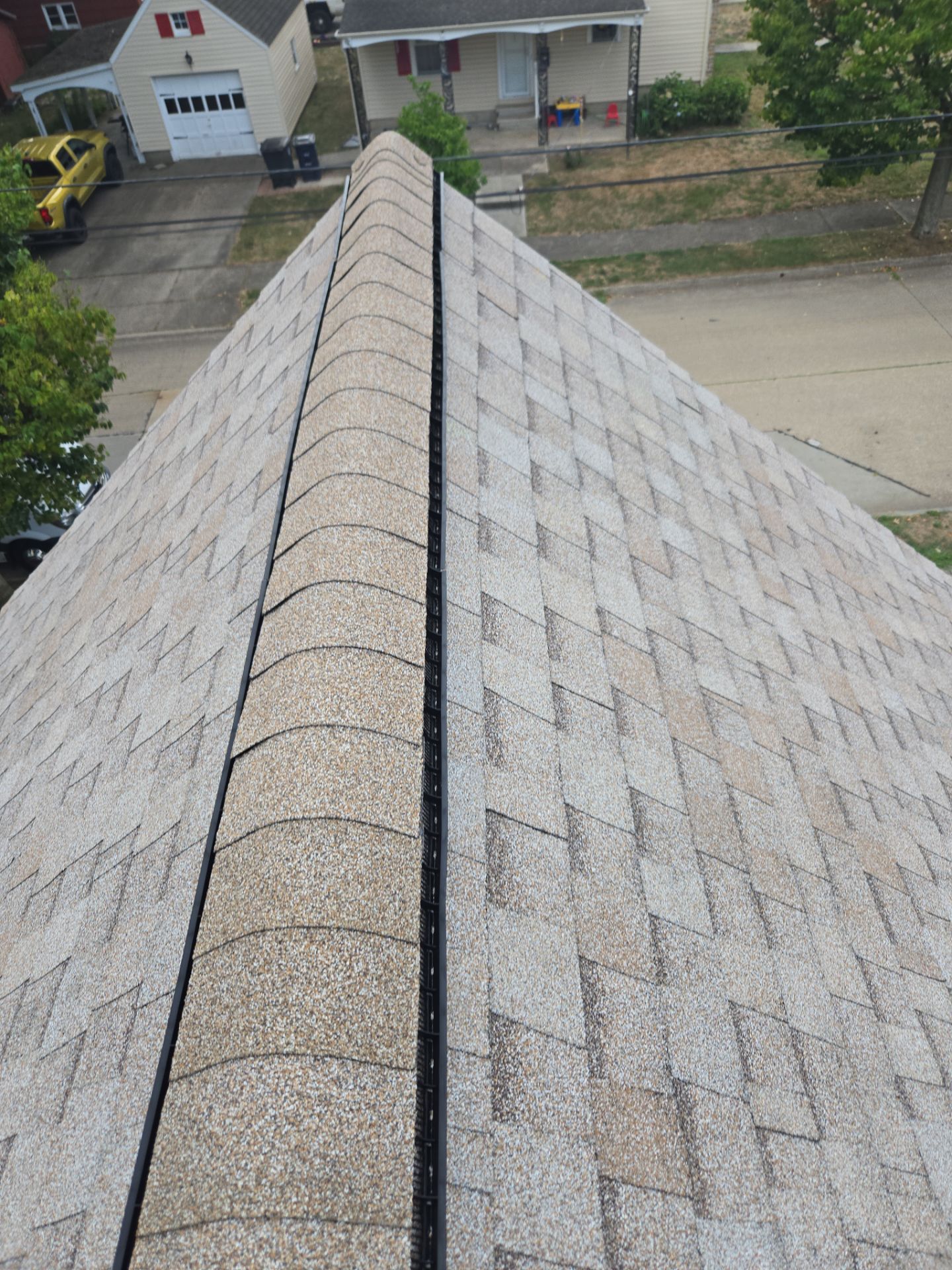 Atlas Pinnacle, Color, Tan Mist, Drip Edge, Color, Royal Brown by Eagle Eye Roofing