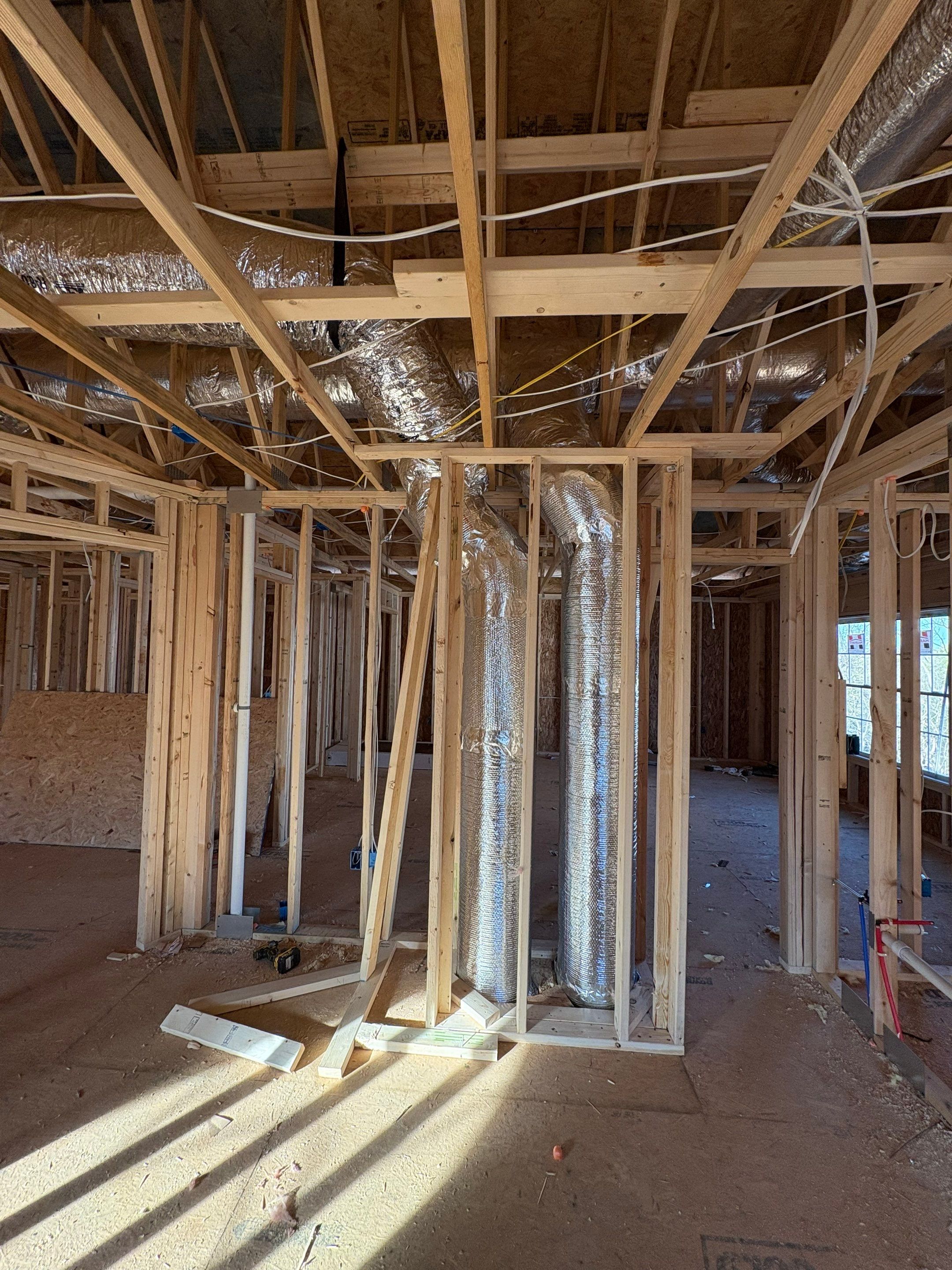 New Construction install in Harrisonburg by Elemental Heating and air conditioning LLC