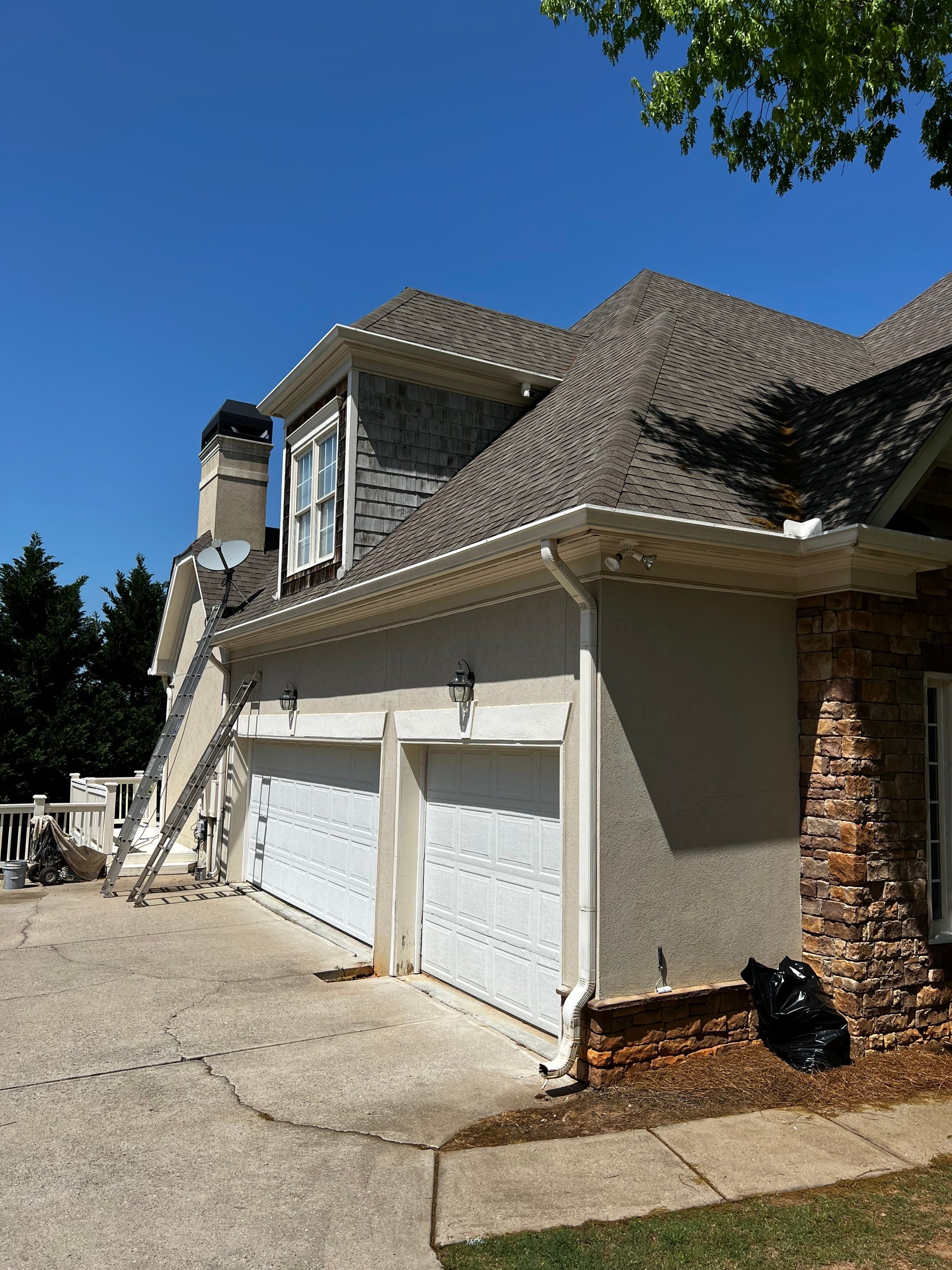 Exterior Painting and Wood Deck Staining in Alpharetta by Swift Home Renovations