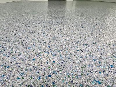 Gym & Garage Using Sea Glass & Keystone