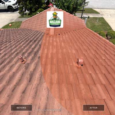 Tile Roof Cleaning and Residential Exterior Wash in Kissimmee