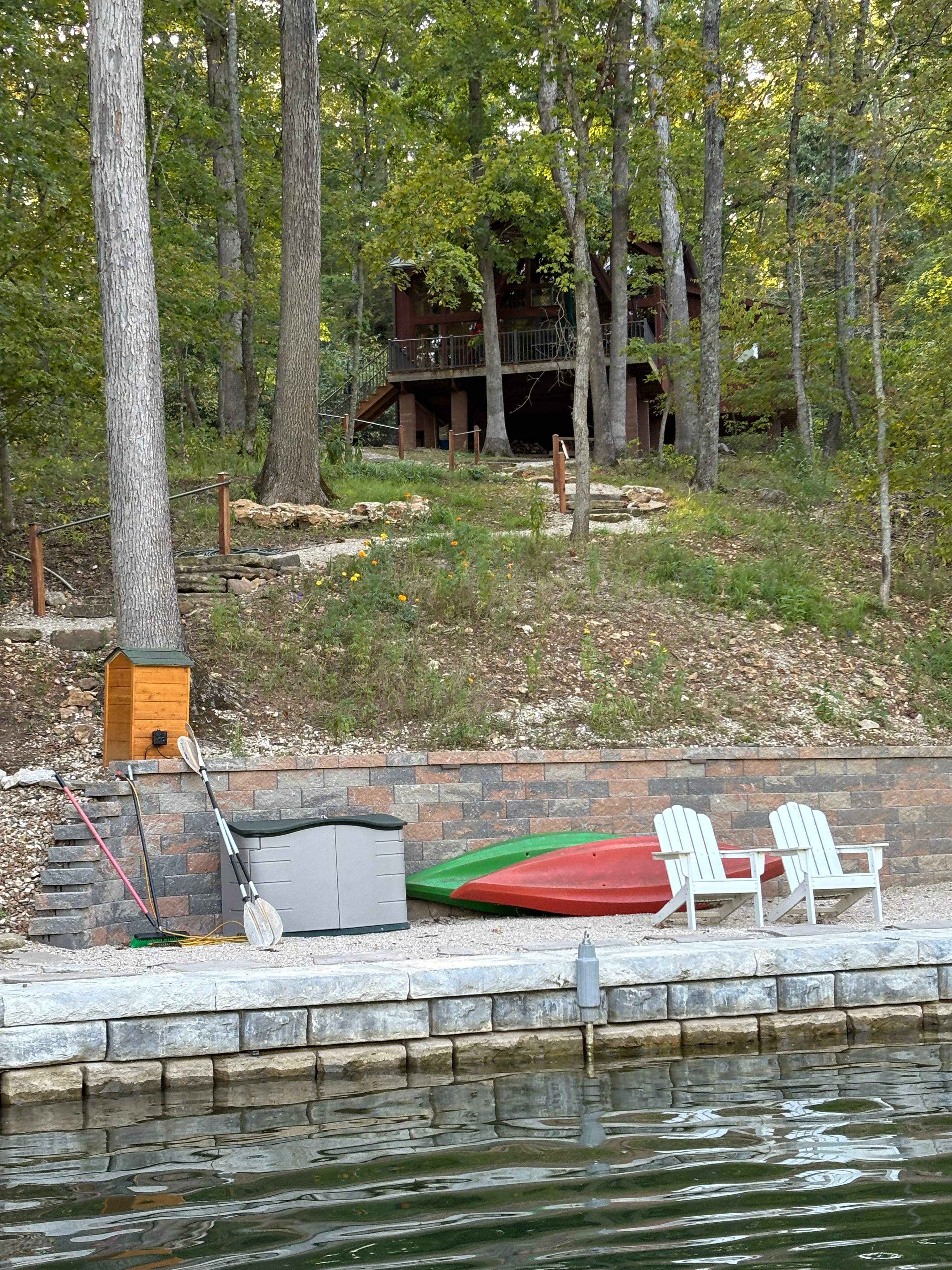 Backyard Lakeside Transformation by Loch Ness Landscaping, LLC