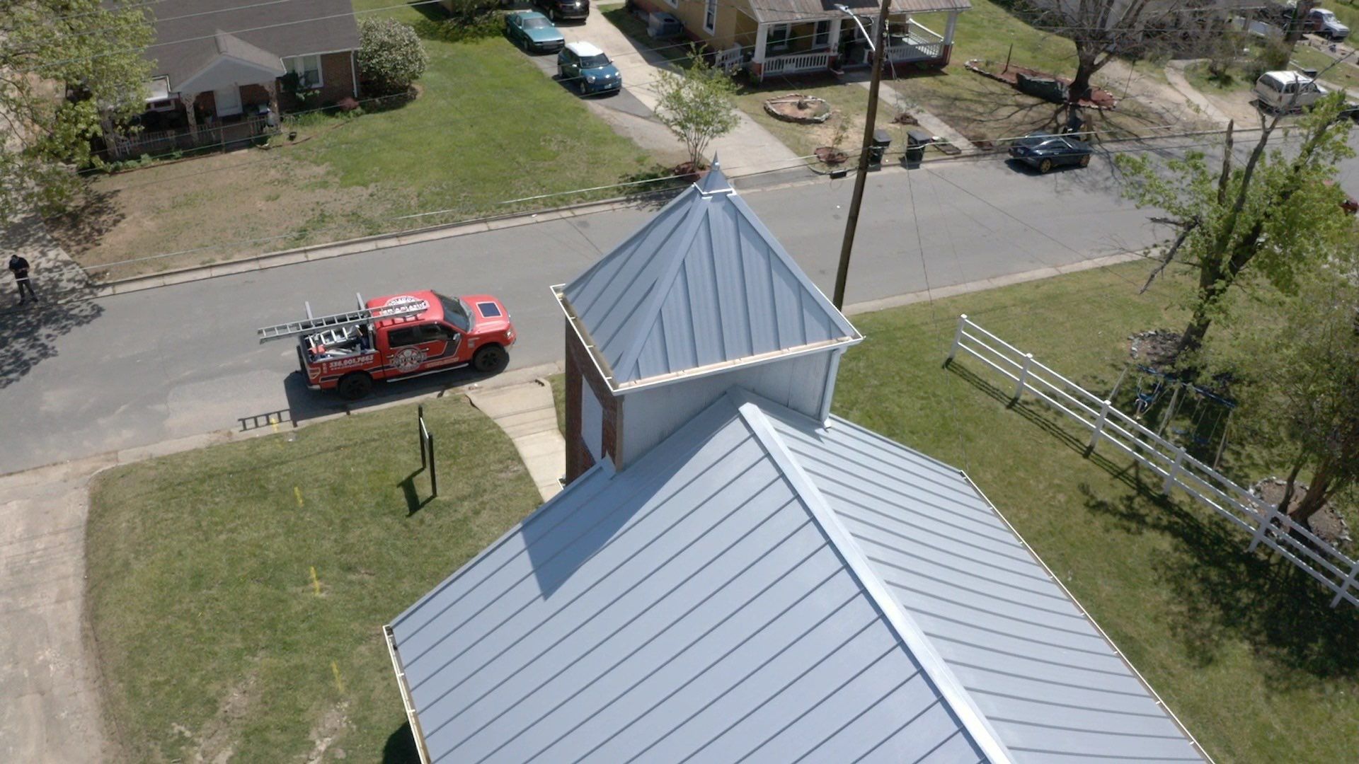 Primitive Baptist Church using Standing Seam Metal by Just In Time Roofing and Restoration