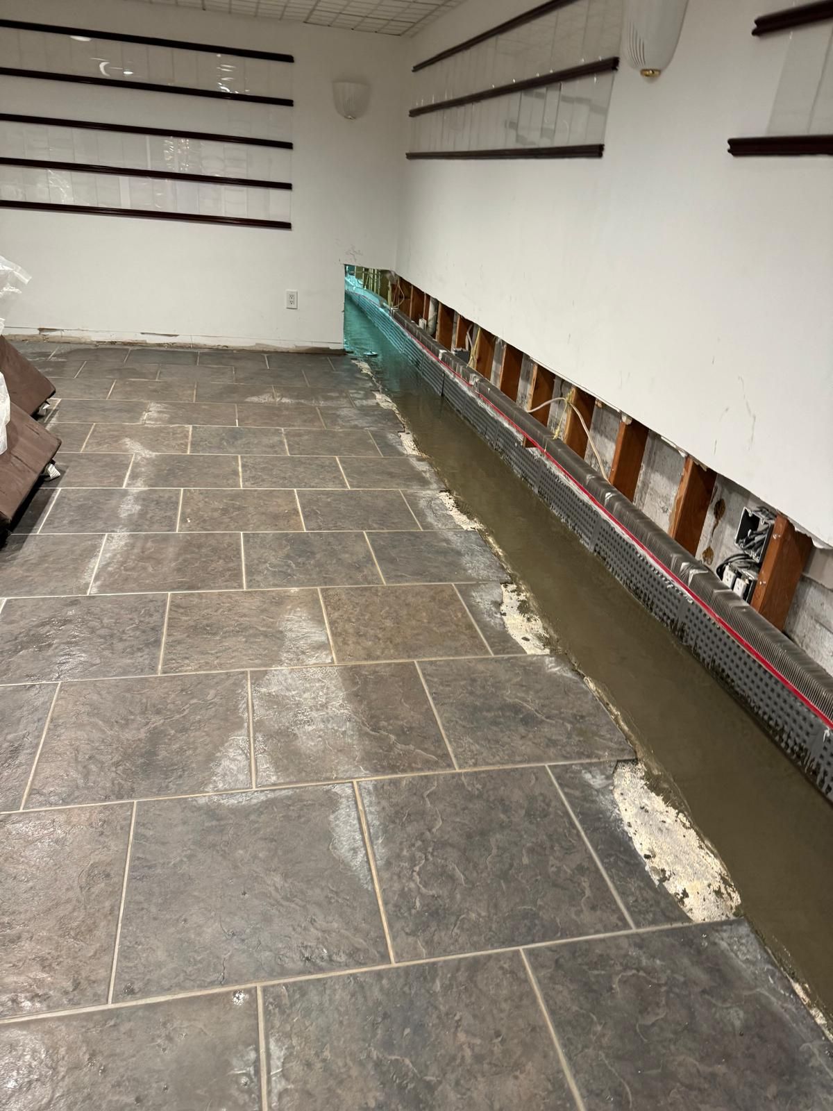 Interior French Drain Basking Ridge NJ by Pure Service Pro, LLC 