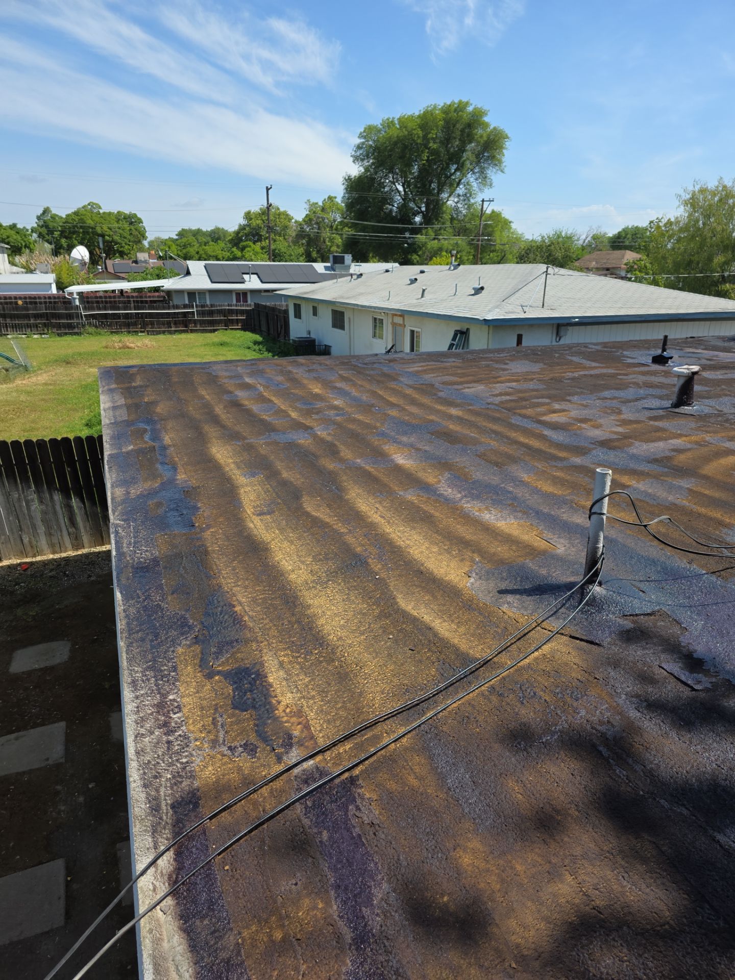 Foam Refurbish using Conklin Benchmark/PUMA XL coatings and spray foam by Straight Edge Roofing Inc
