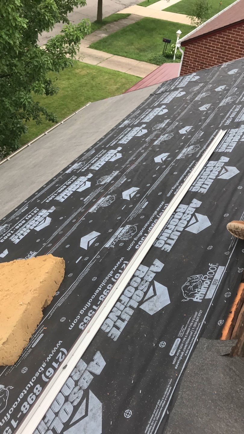 Residential Roof Replacement using Owens Corning Duration, Colonial Slate by Absolute Roofing and Construction