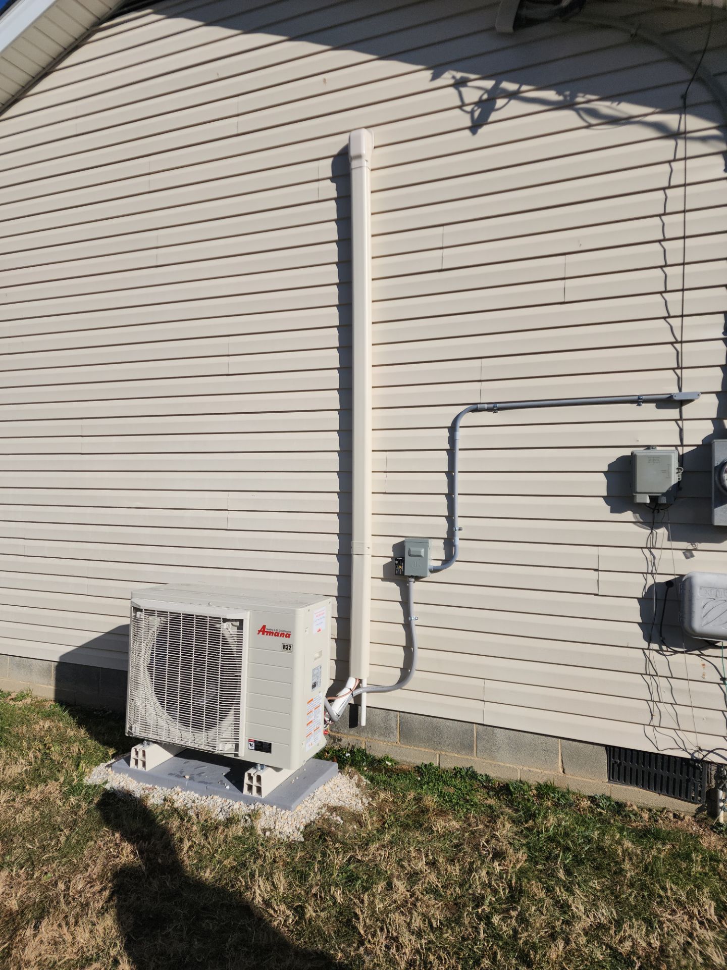 New system install with ductwork in Luray by Elemental Heating and air conditioning LLC