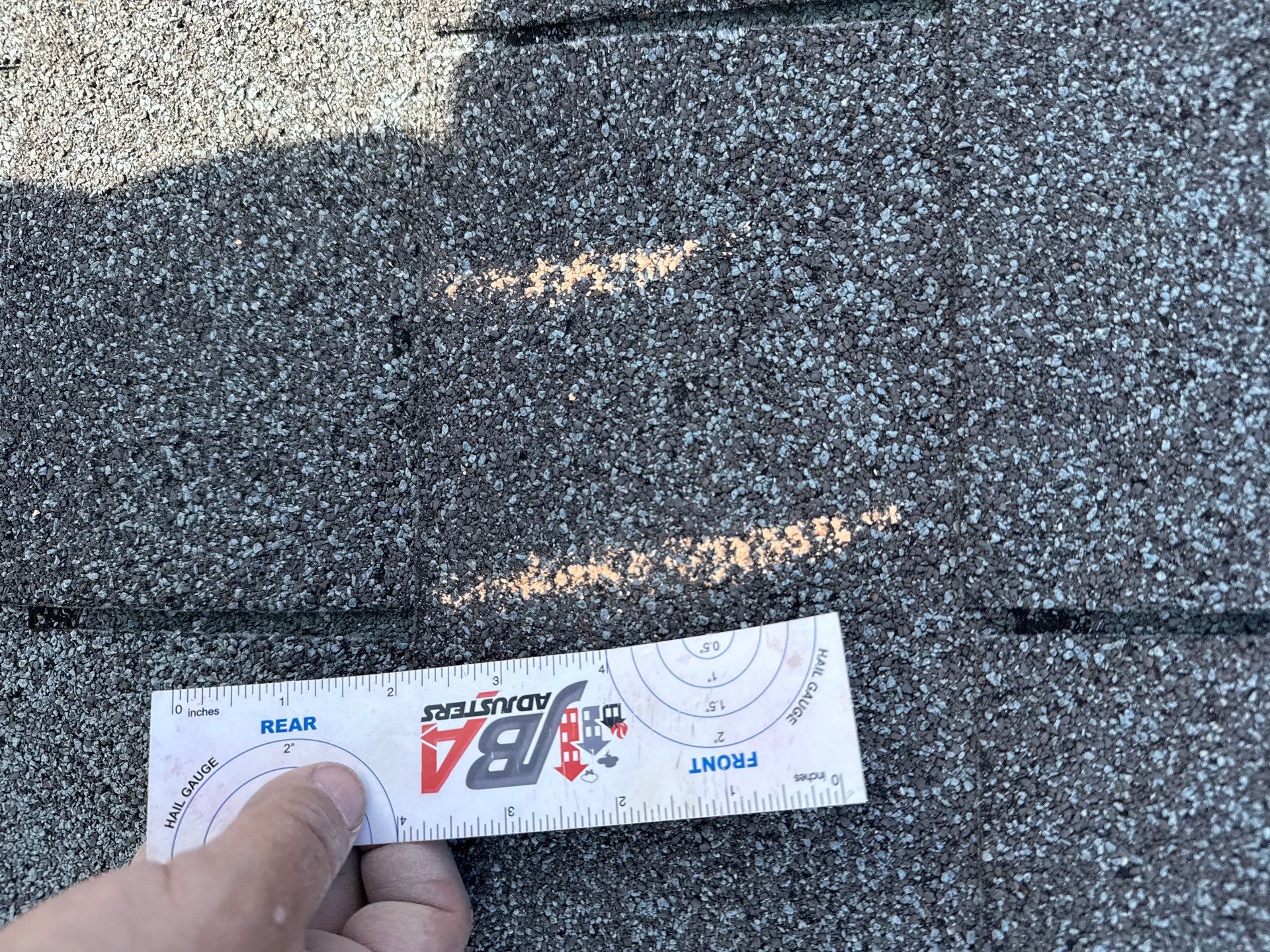 Roof replacement by hail damage by Just Brilliant Restoration JBR