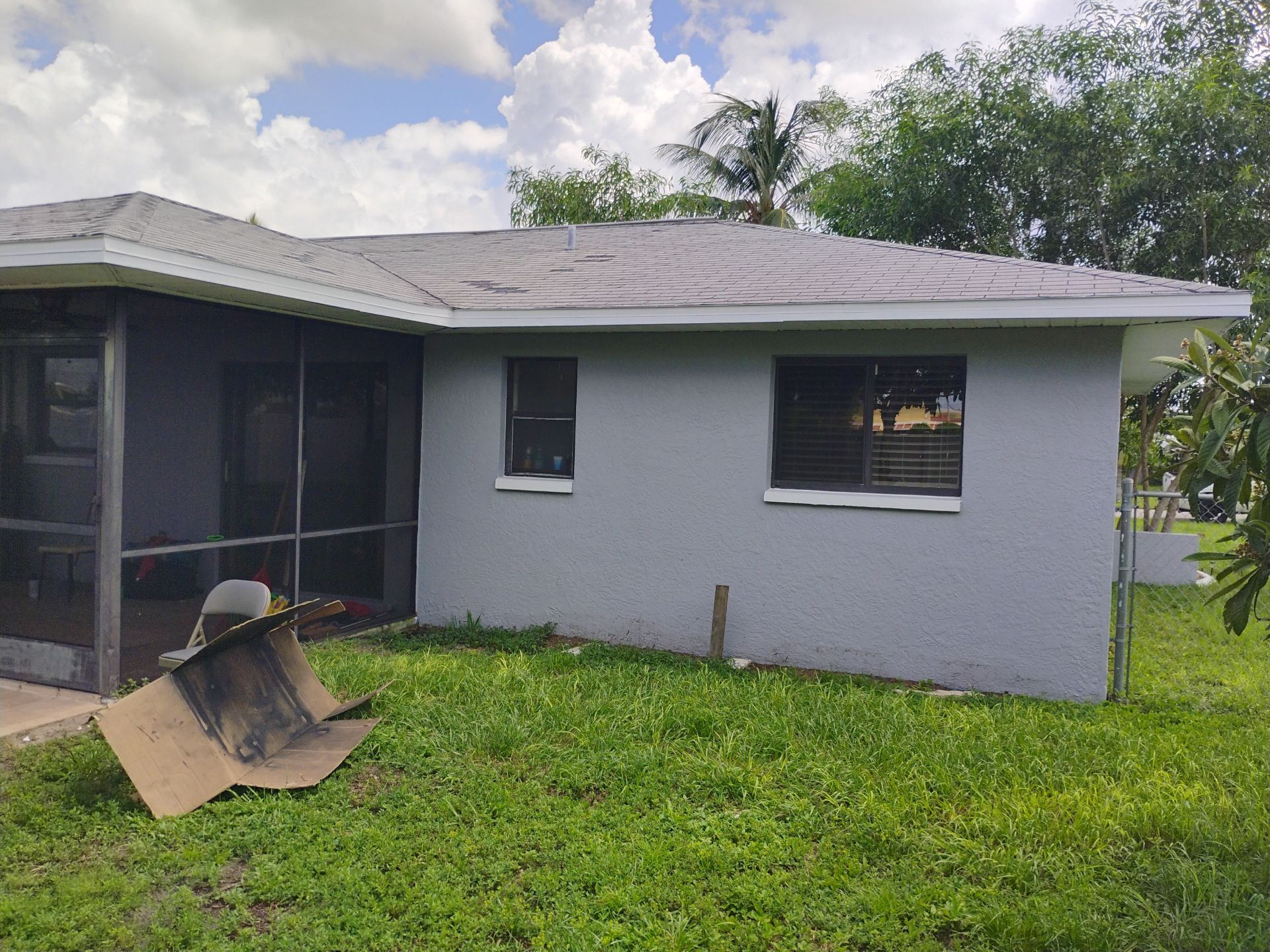 New Gutter System with Splash Guards in Cape Coral FL by Gutter Professors