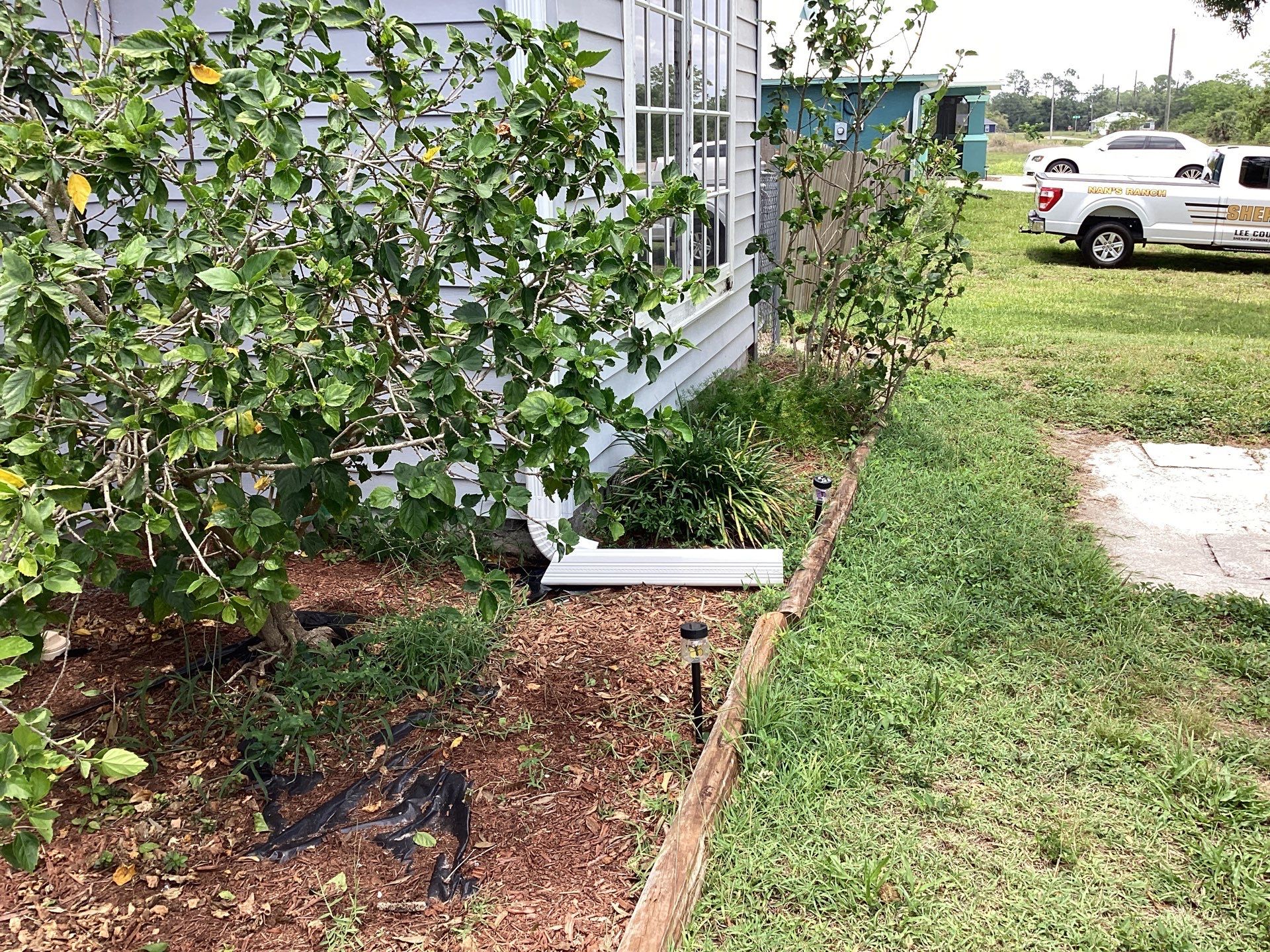 Aluminum Seamless Gutters using Splash Guard in Cape Coral FL by Gutter Professors
