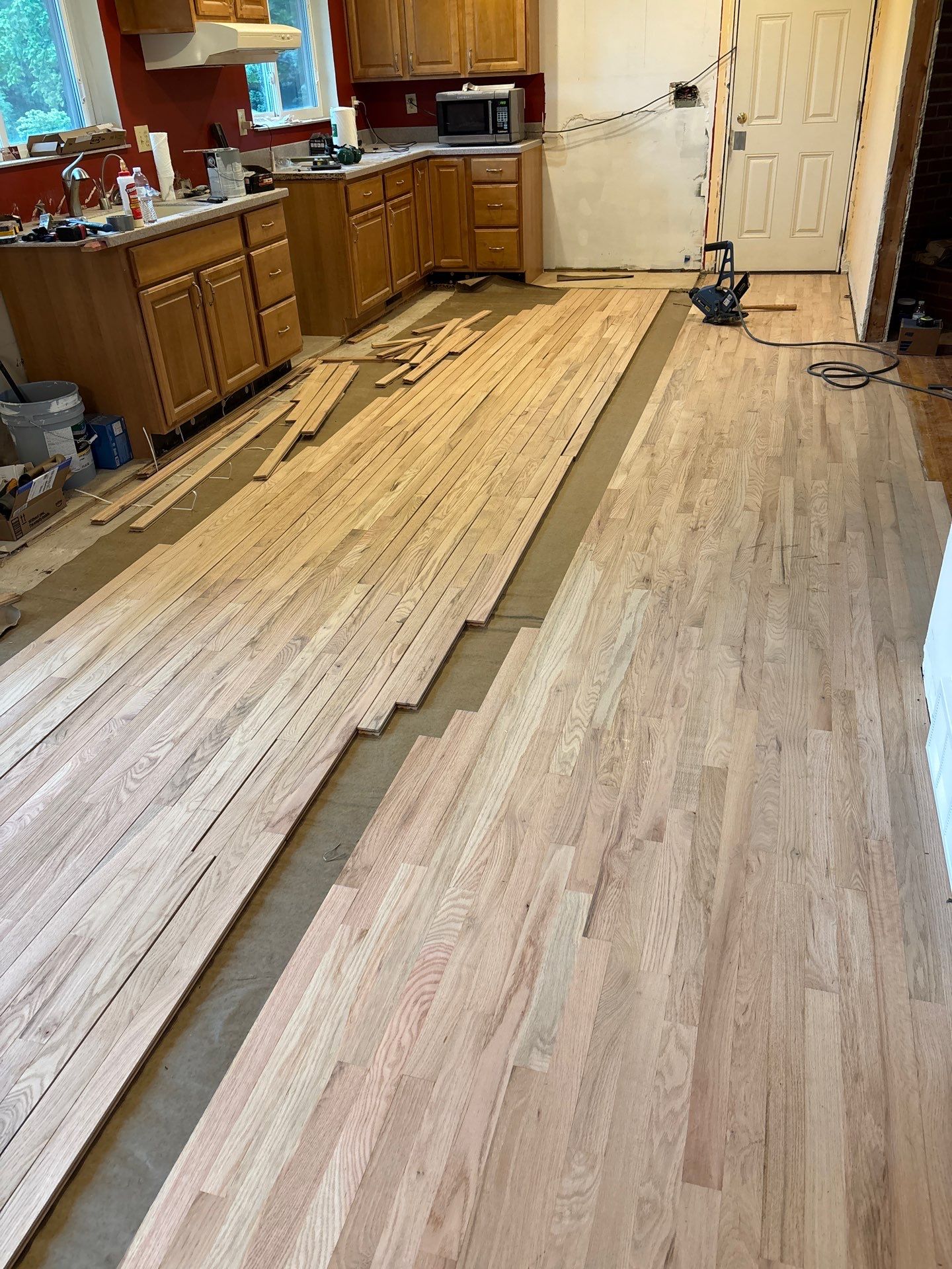 Red Oak Hardwood Floor Installation and Refinishing in Cincinnati by Footprints Floors Kentucky