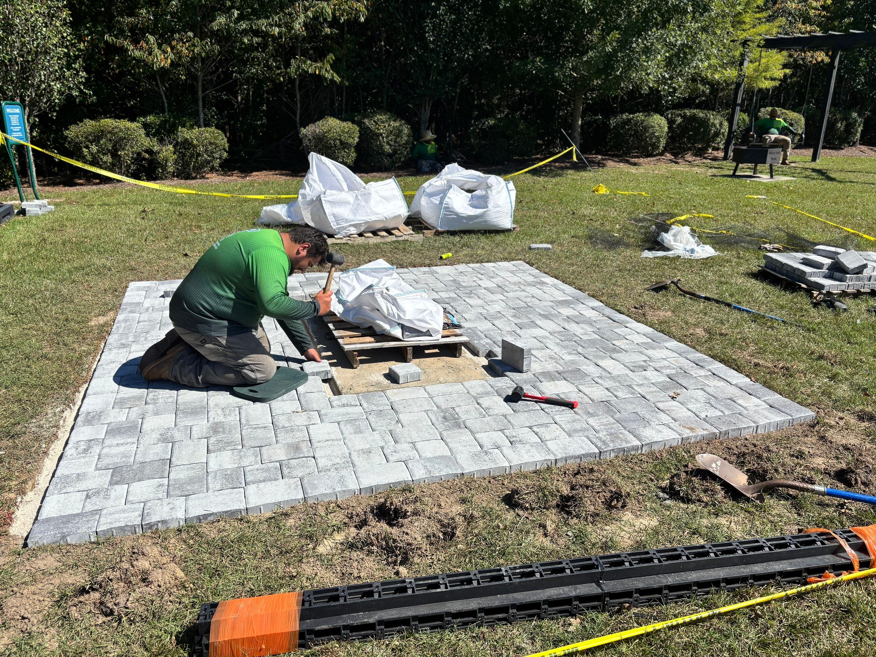 Paver Installation Project in Highland Park - Summerville, SC by Hudson Bros Lawn Care LLC