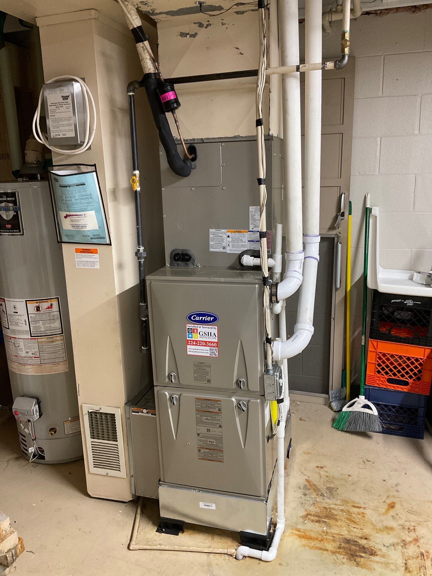 Carrier Central HVAC Installation by GSHA Services LTD