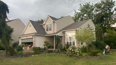 Roofing Installation using CertainTeed Landmark - Weathered Wood