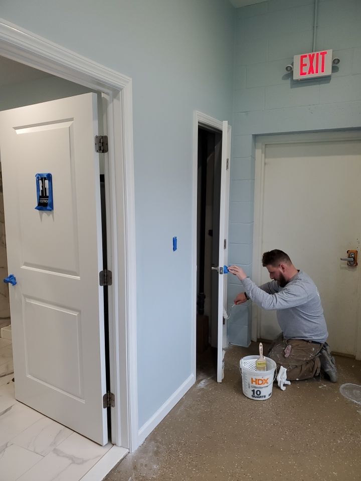Kennel Floor Coating and Wall Painting using Penntek by Spectrum Painting, LLC