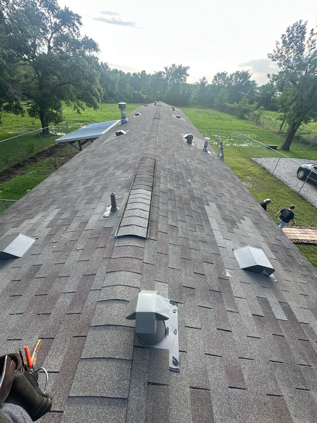 Hail Damage using Owen's Corning Duration (Lifetime) Shingles by Roof Repair Company