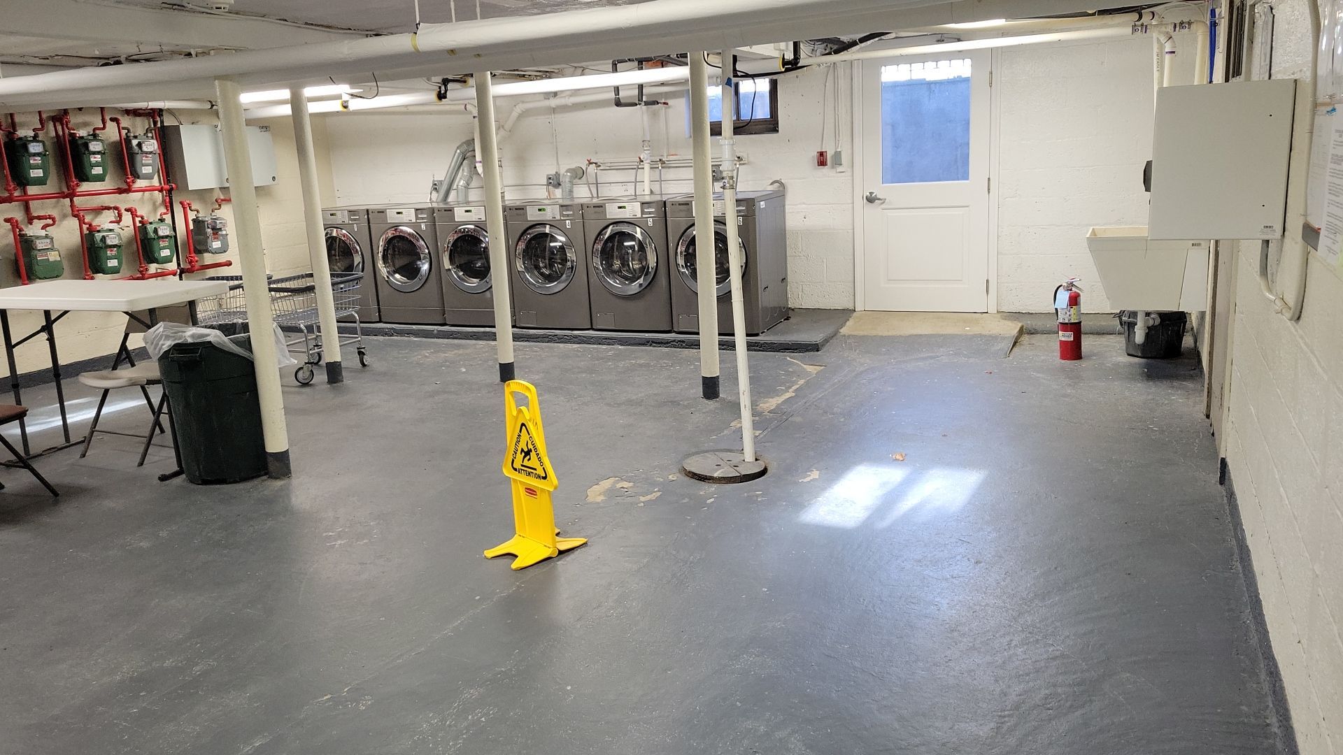 Laundry Room Floor Coating using Penntek- Silver Creek by Spectrum Painting, LLC