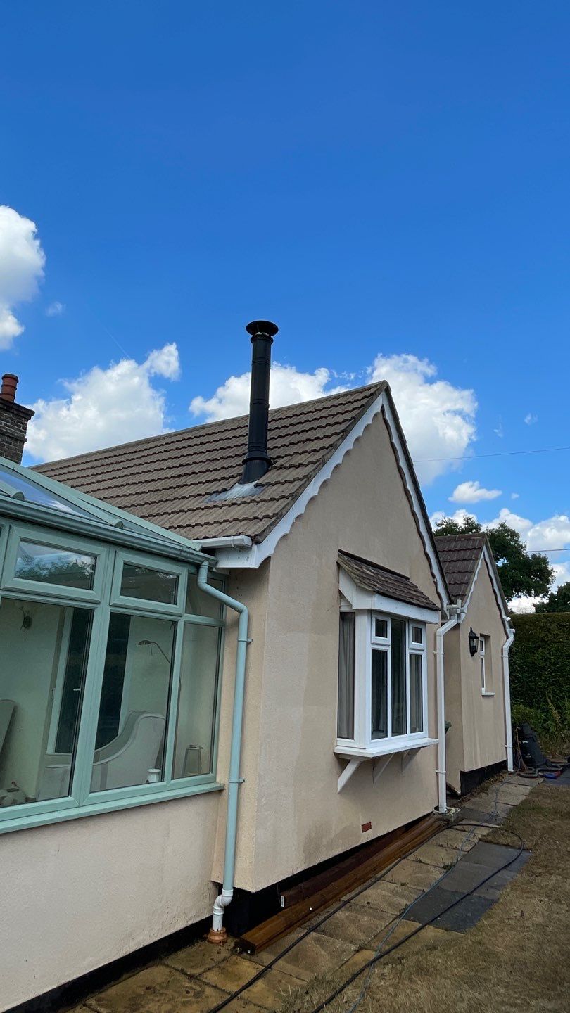 Roof Clean  - Moss Removal - Gutter Clean using Honda 15lpm Low Pressure Washing Machine by Ges Exterior Cleaning ltd