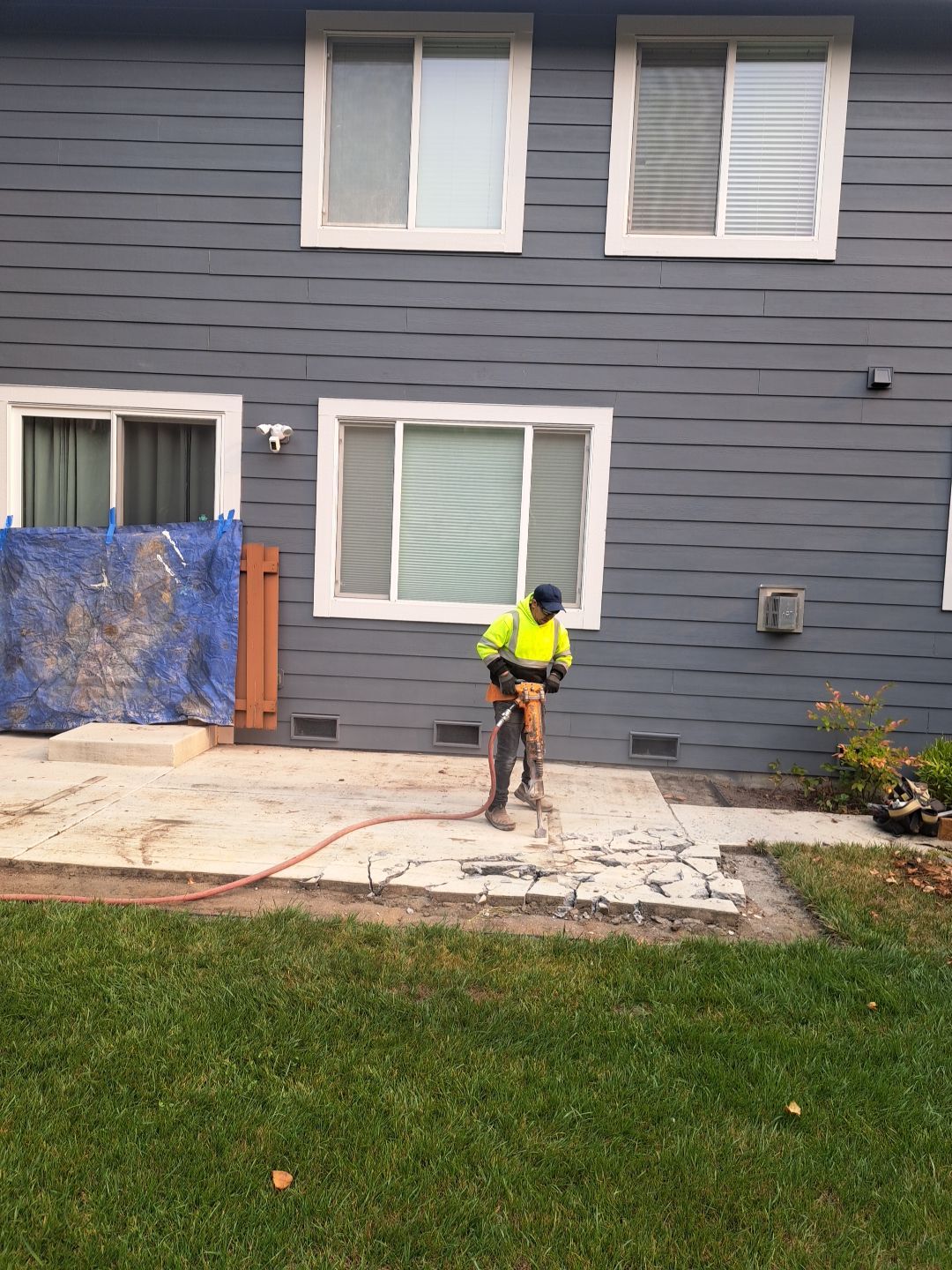  Amy | Stamped Finish Patio, Concrete Project by Jireh Asphalt & Concrete Inc 