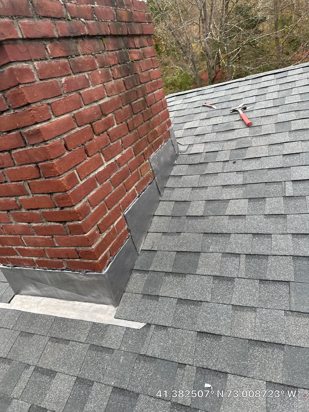 Residential Roofing Installation using Owens Corning TruDefinition Duration AR - Estate Gray & White Double 4 Siding by A Plus Exterior