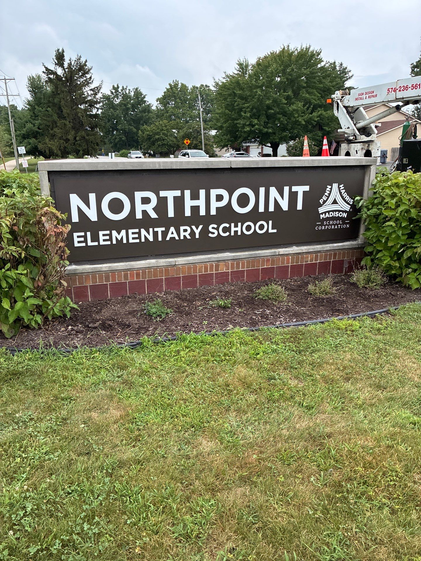 NorthPoint Elementary School Interior and Exterior Signage Installation by Hayes Design co