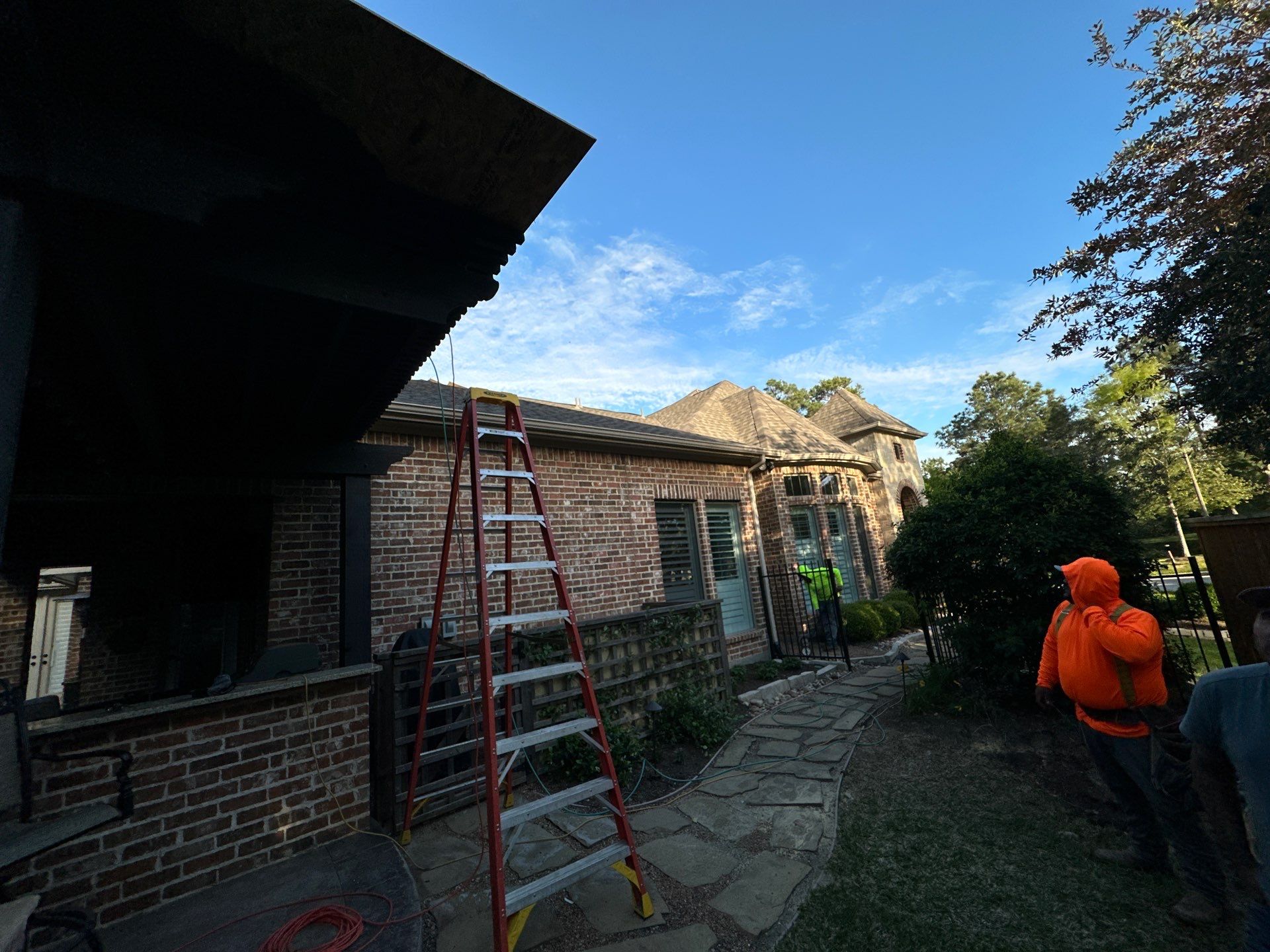 Covered Patio Remodel in The Woodlands by SophAlx LLC