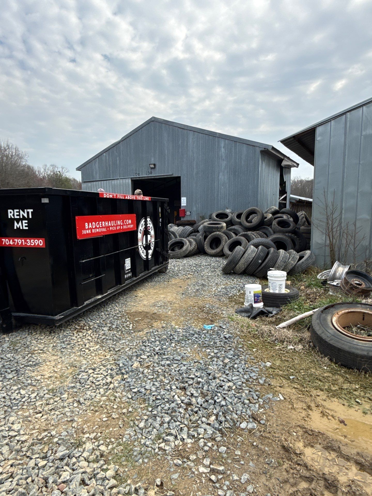 Dumpster Rental Peachland by Badger Hauling