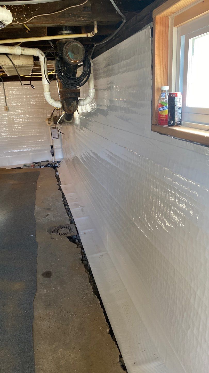 Interior Basement Waterproofing System by Toledo Basement Repair 