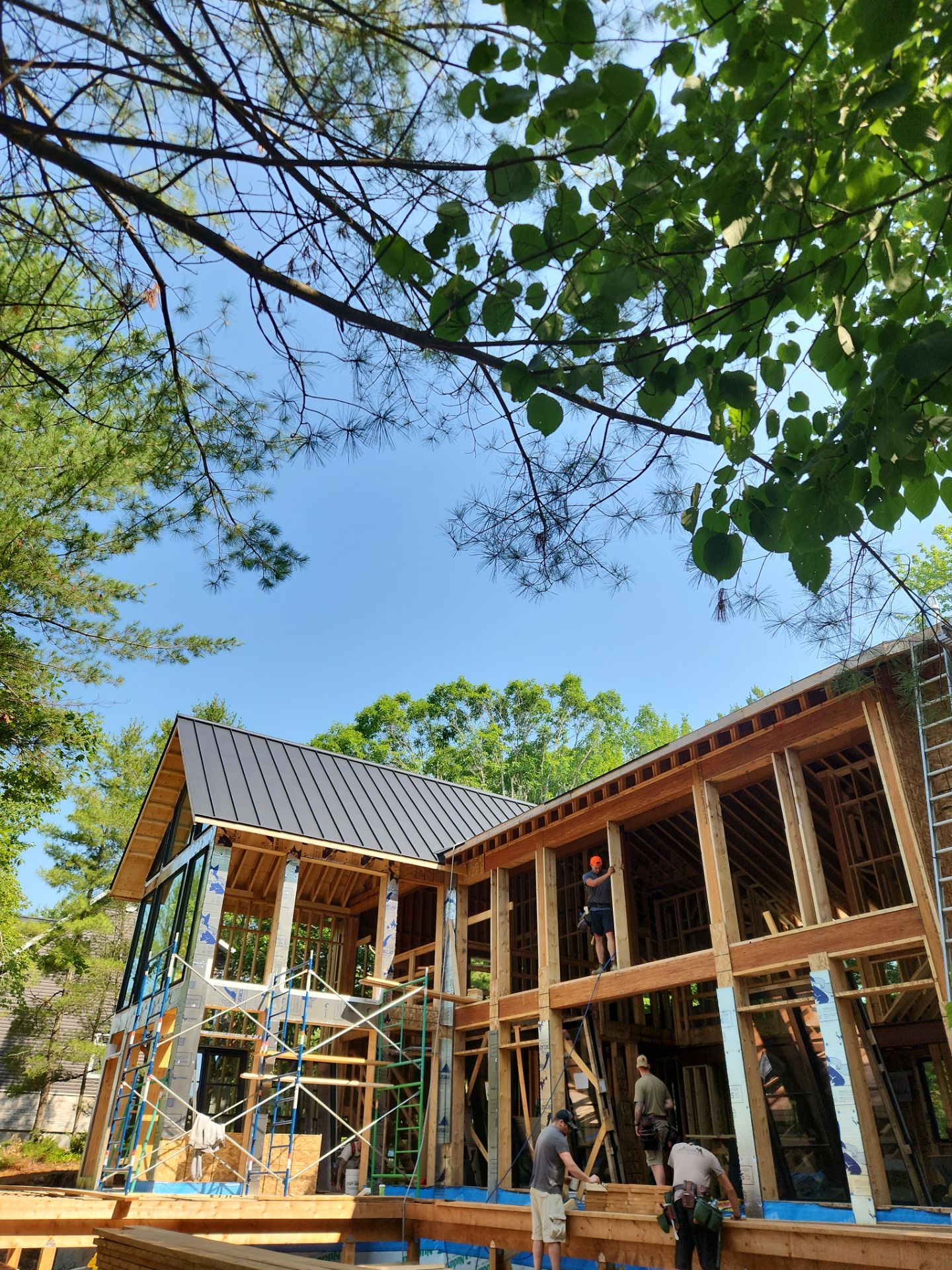 Custom Home Roofing – Matte Black Standing Seam by Jay Carter Roofing & Sheet Metal