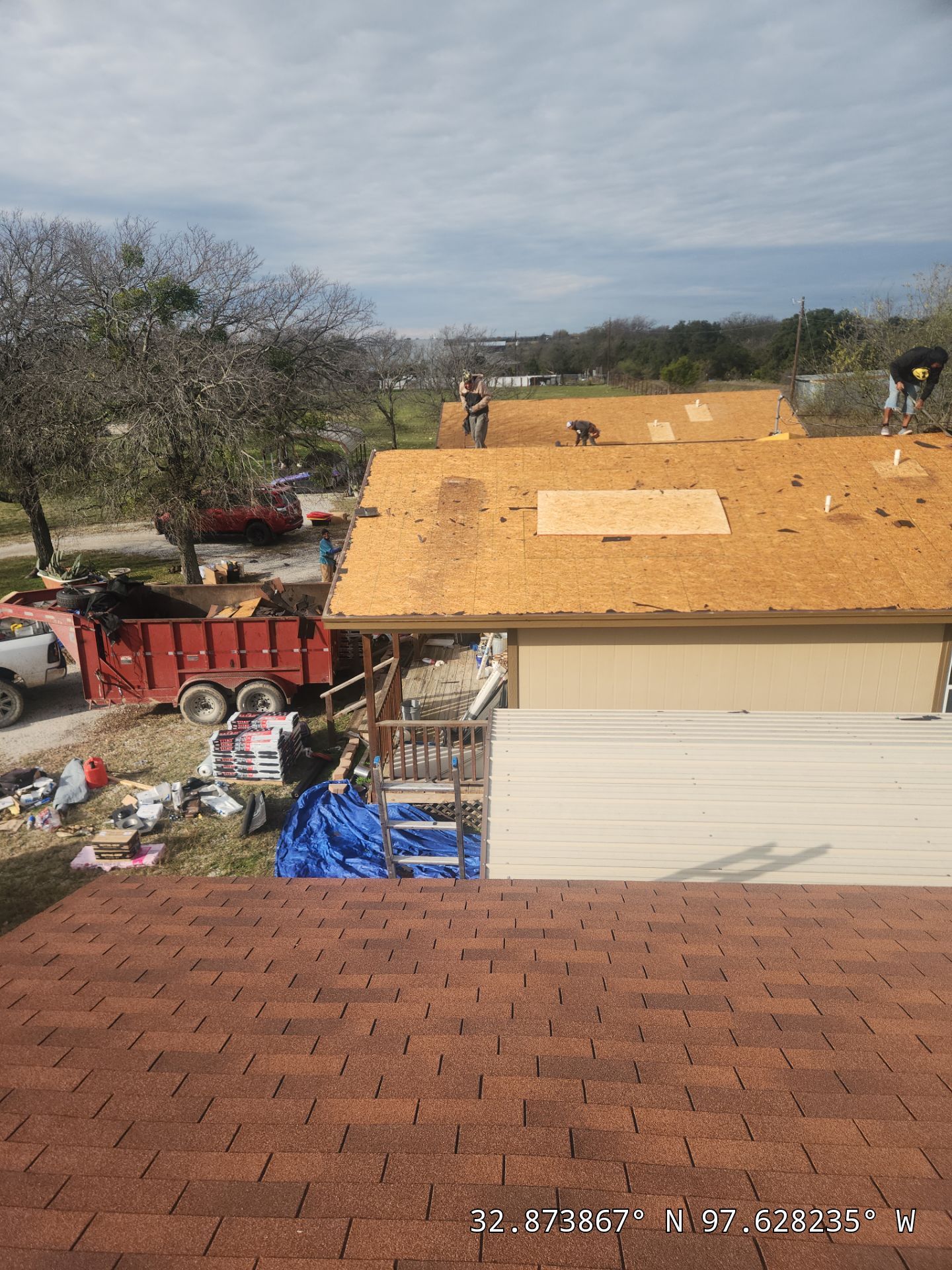 Project in Weatherford by Lonestar Roofing and Restoration LLC.
