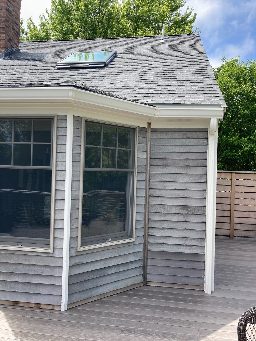 6" Leaf Relief K-Style Gutter installation in Eastham, Ma by Gutter Pro Enterprises