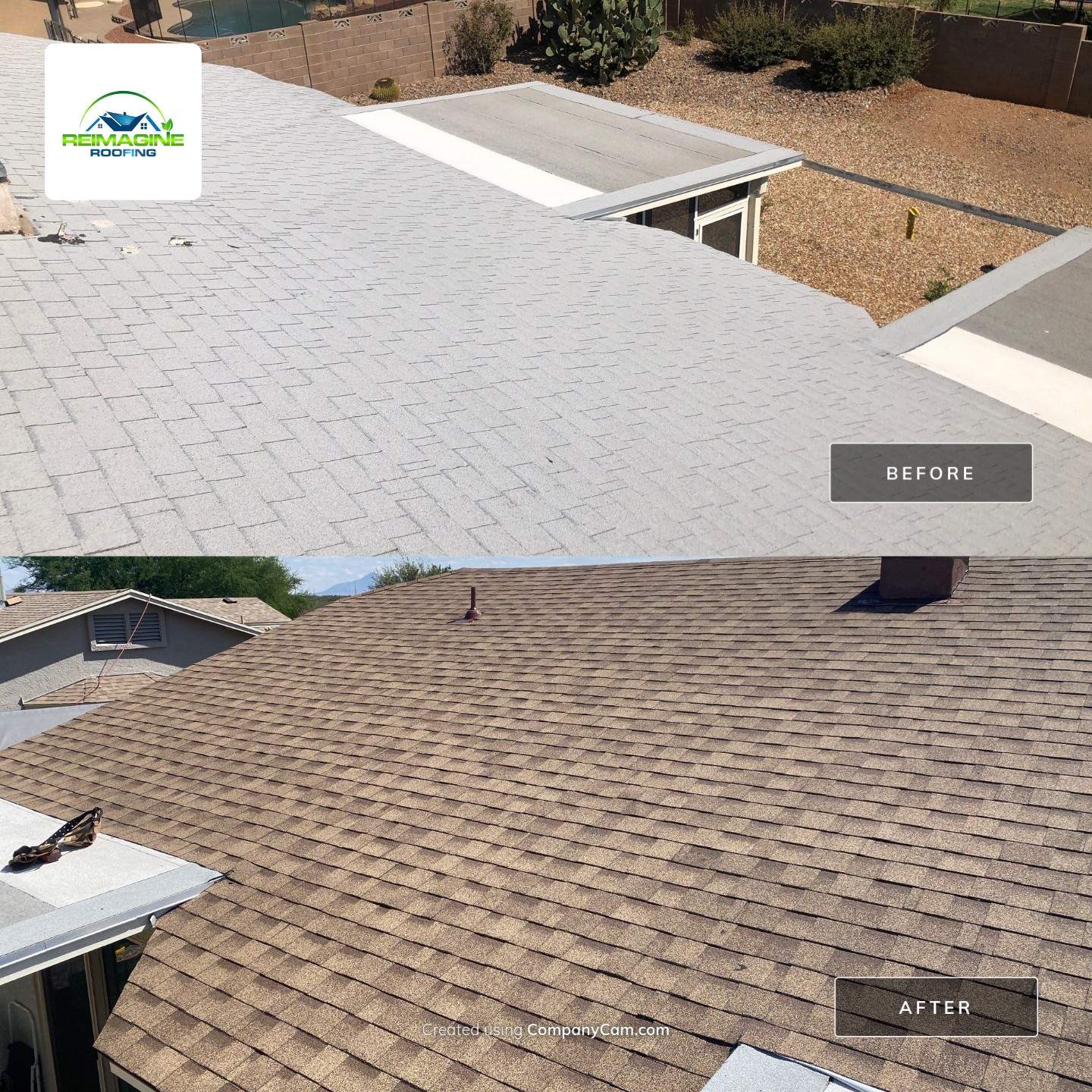 Desert Tan Shingles by Reimagine Roofing