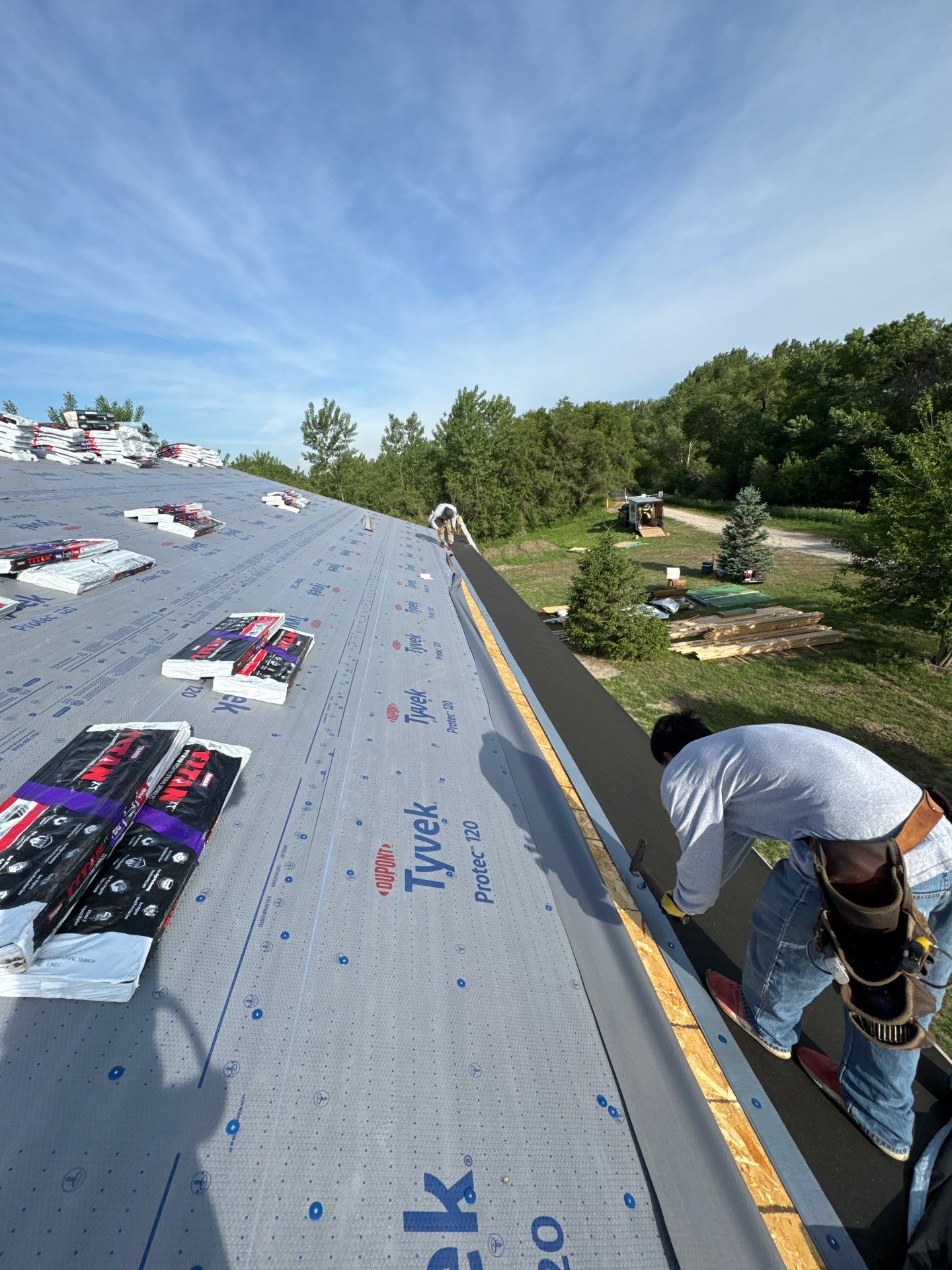 Titan XT Architectural Shingle Roof Installation in Wisner by Crows Roofing LLC