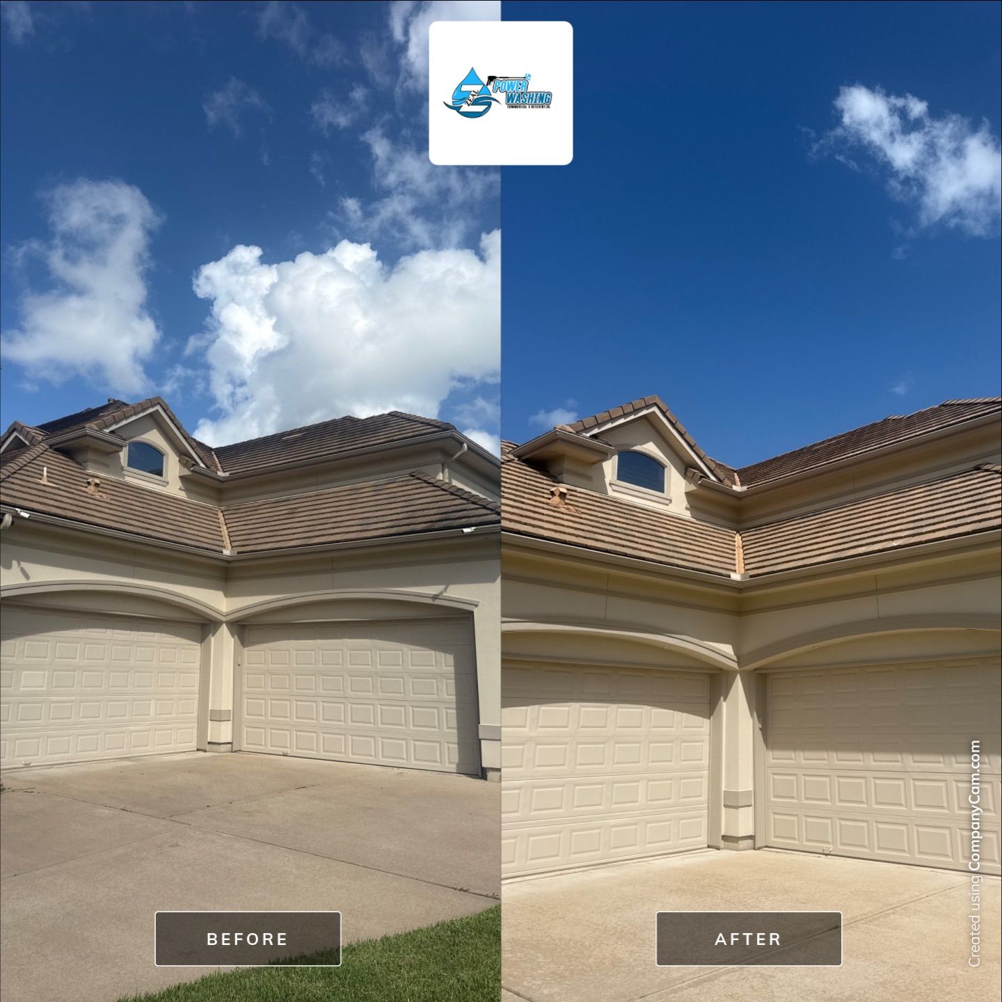 Full Exterior Cleaning and Roof Restoration for Missouri City Estate by Zeal Power Washing