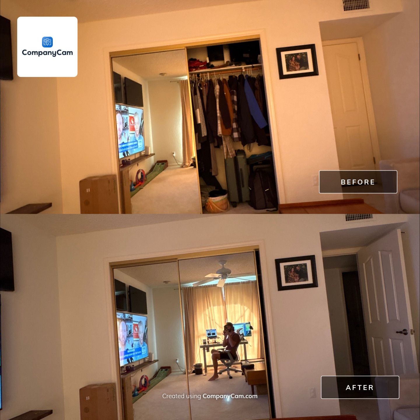 Custom Home Office and Media Suite Installation in Phoenix by CompanyCam Sales Demo