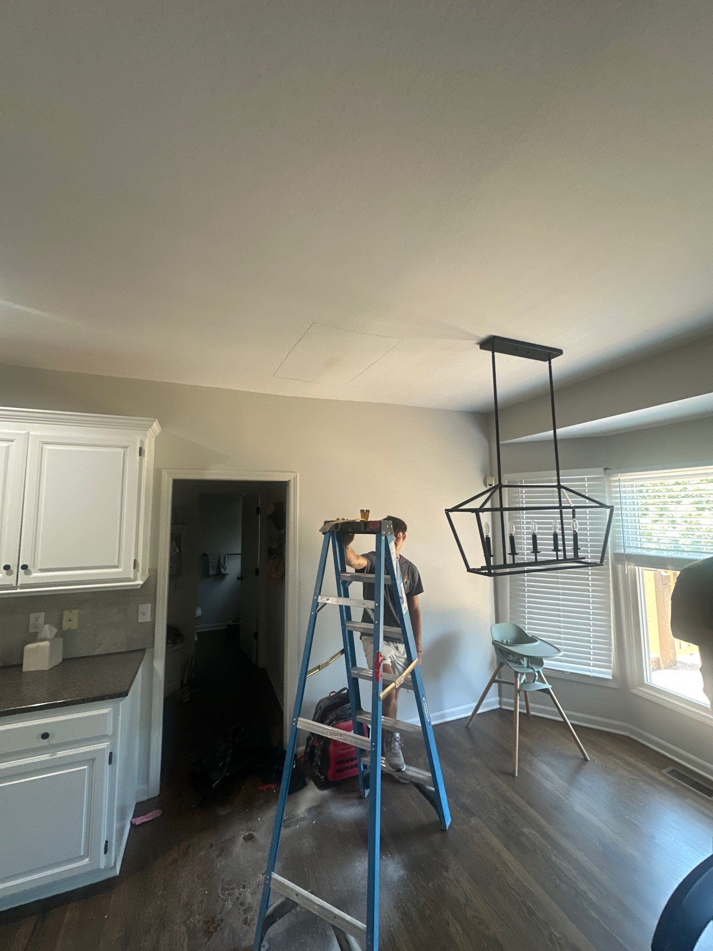 Interior Ceiling Drywall Patching and Repair Service in Stilwell by Fine Restoration
